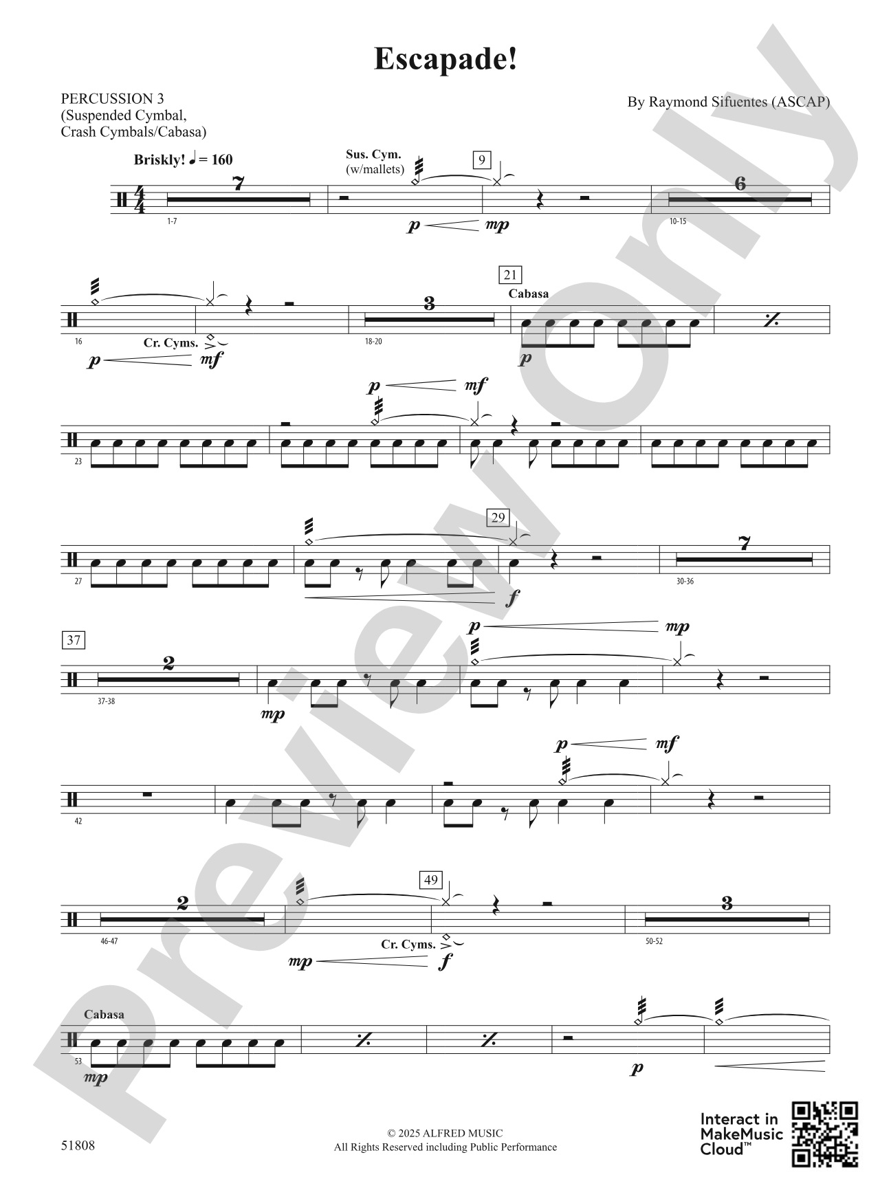 Escapade!: 3rd Percussion