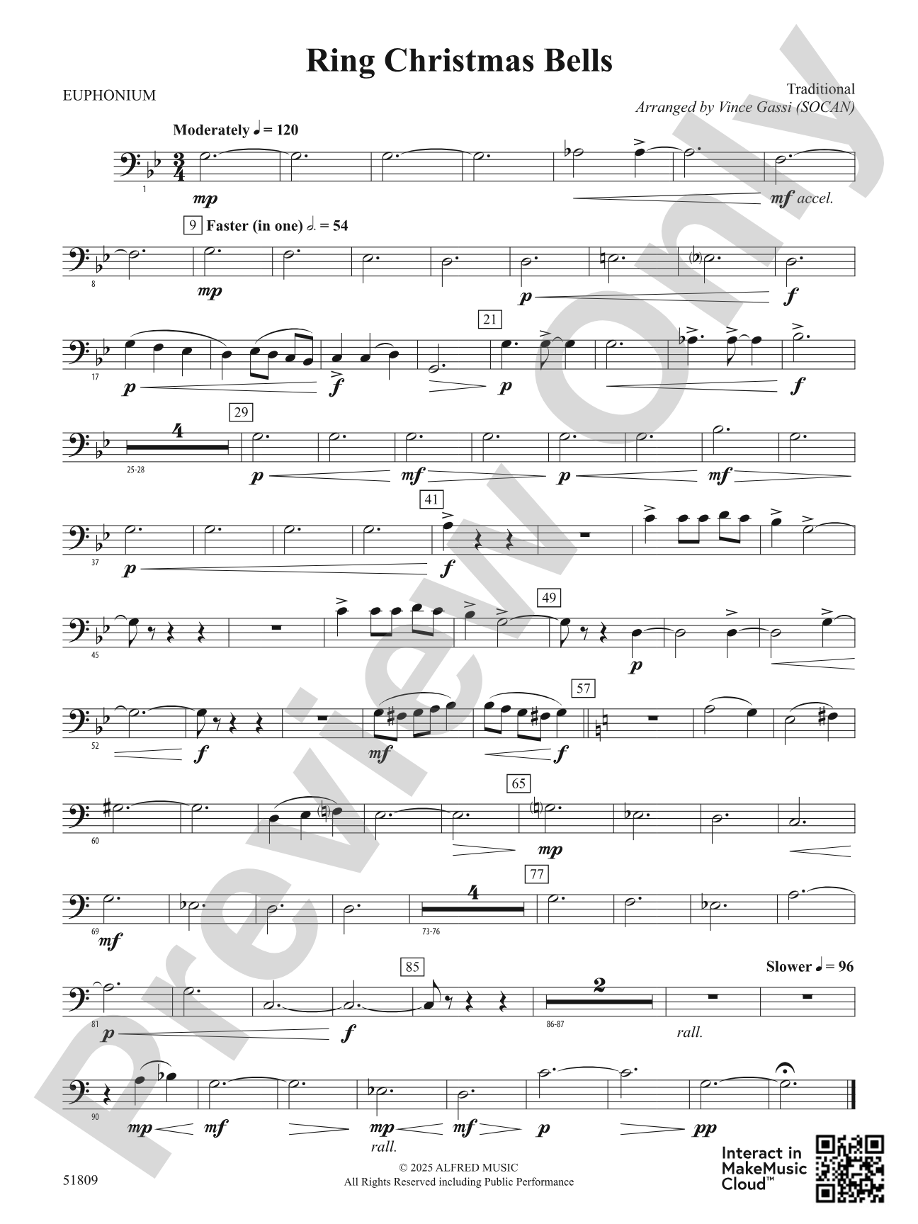 Ring Christmas Bells: Baritone B.C.
