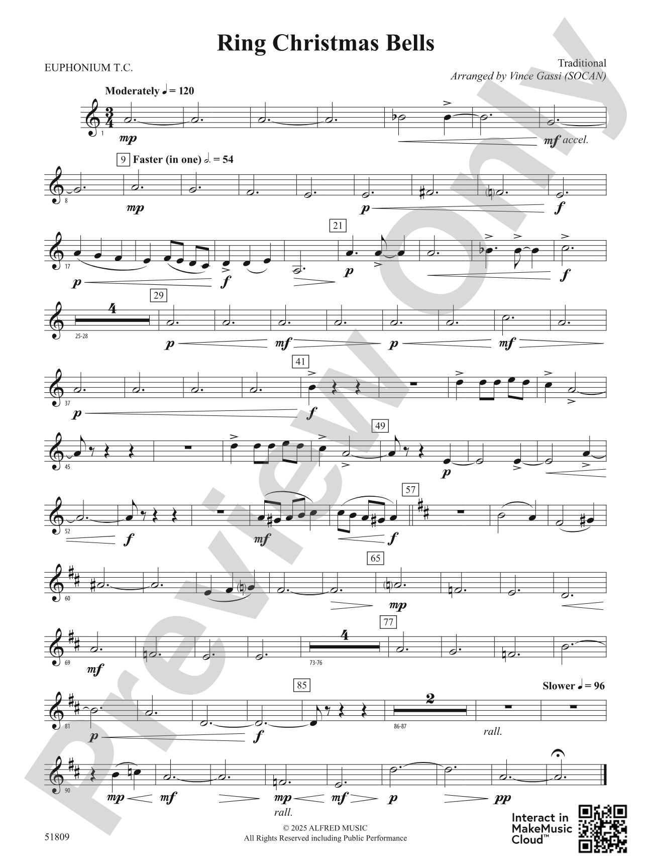 Ring Christmas Bells: Baritone T.C.