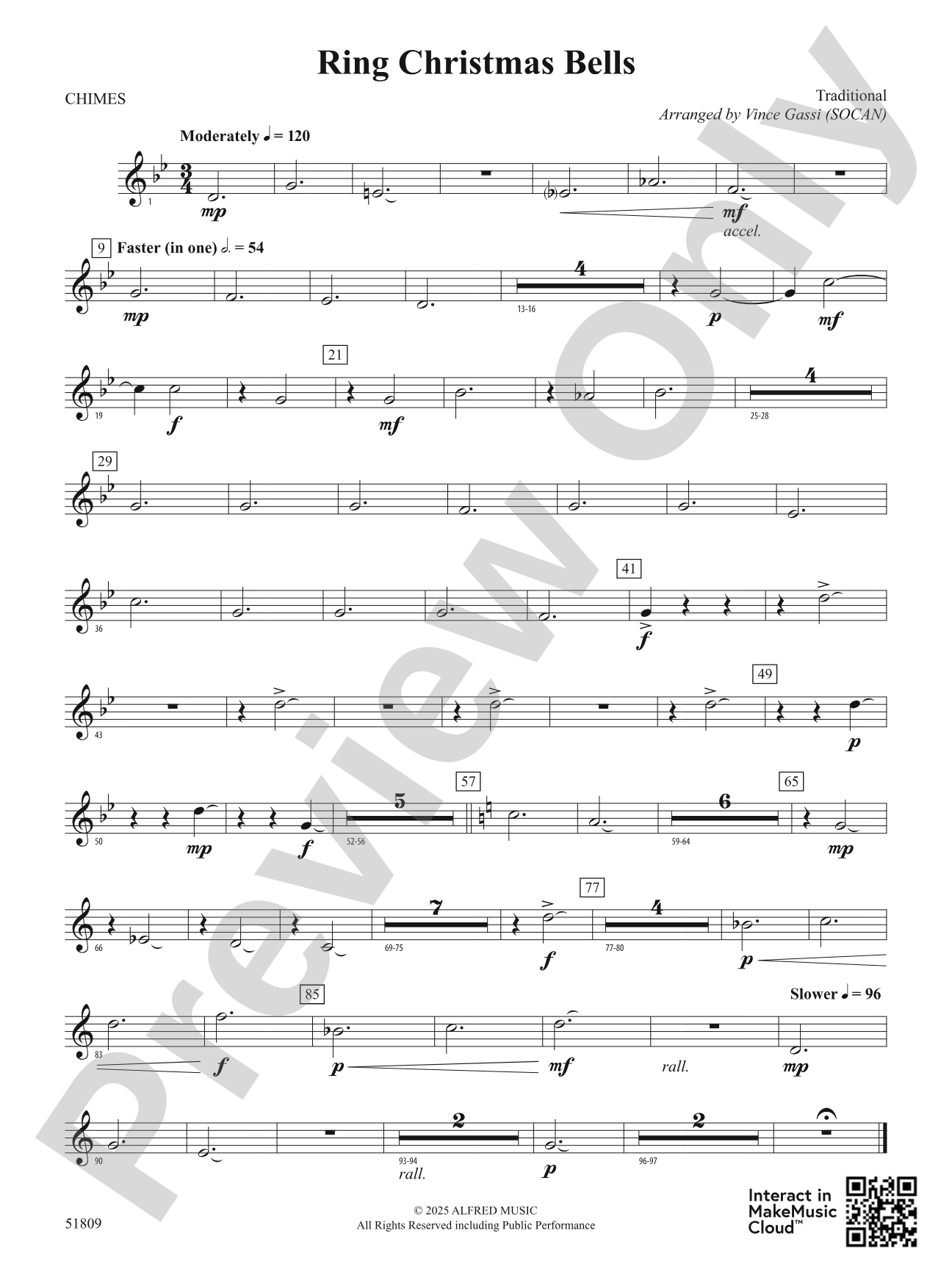 Ring Christmas Bells: 2nd Mallet Percussion