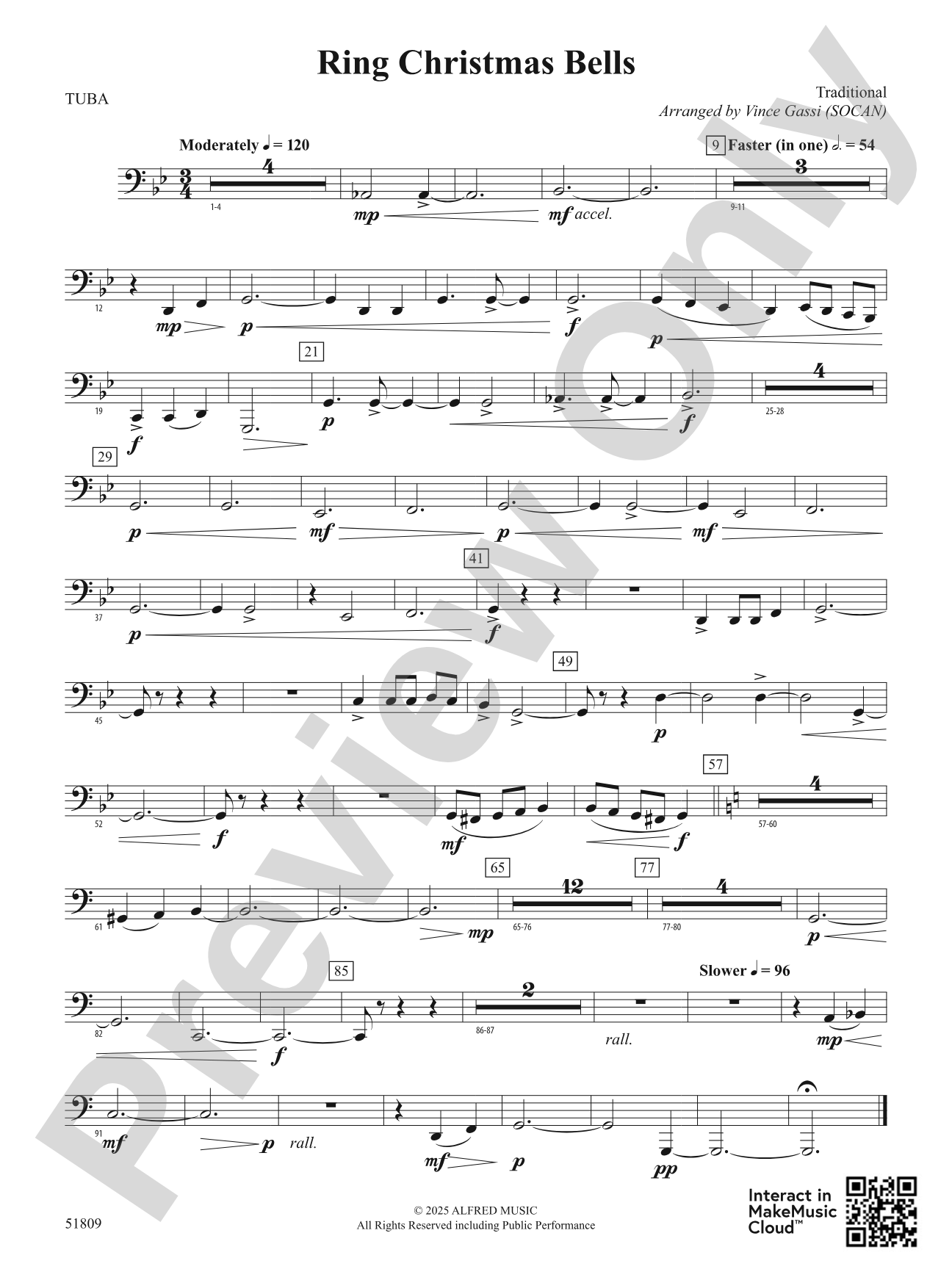 Ring Christmas Bells: Tuba