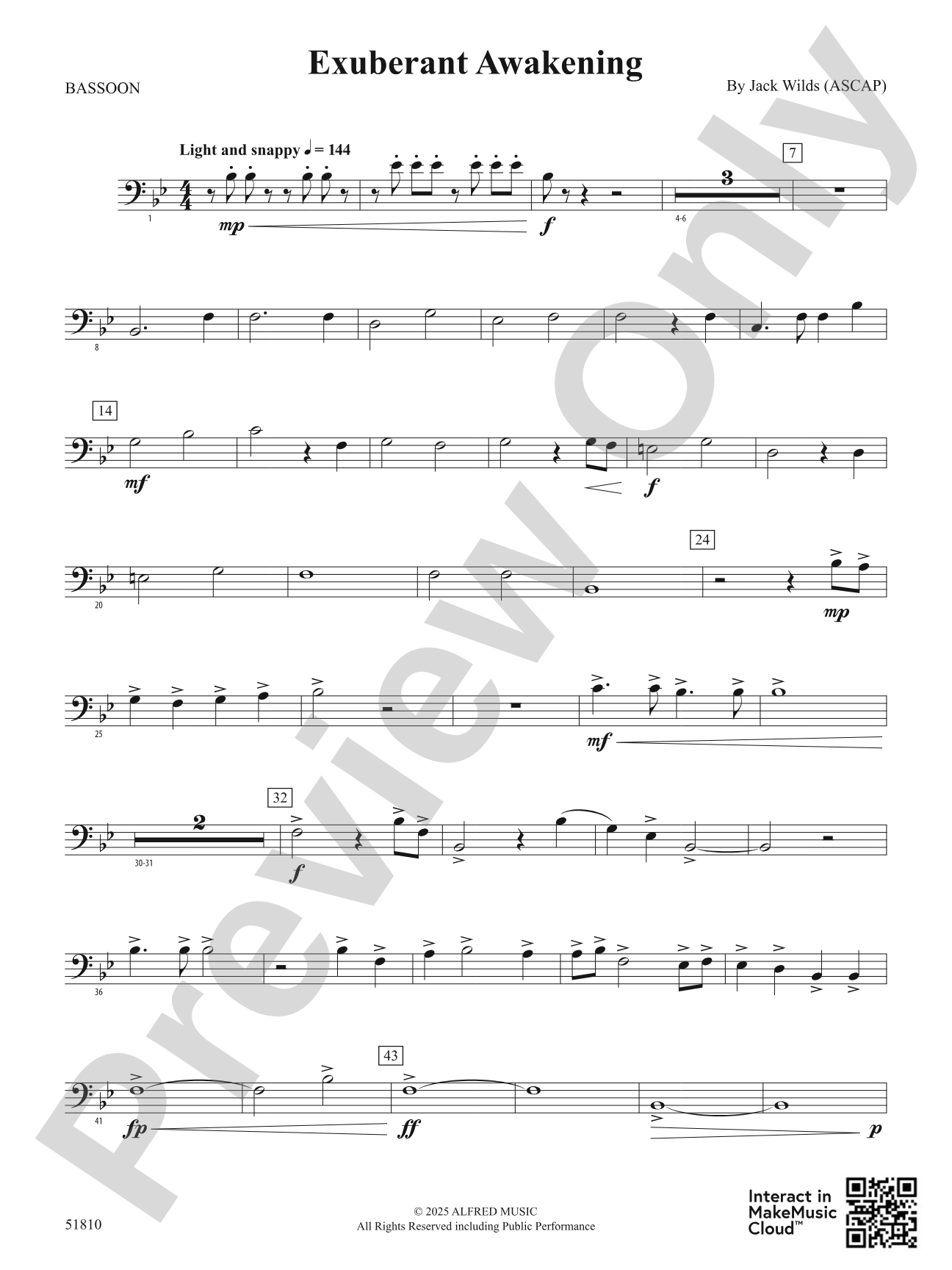 Exuberant Awakening: Bassoon