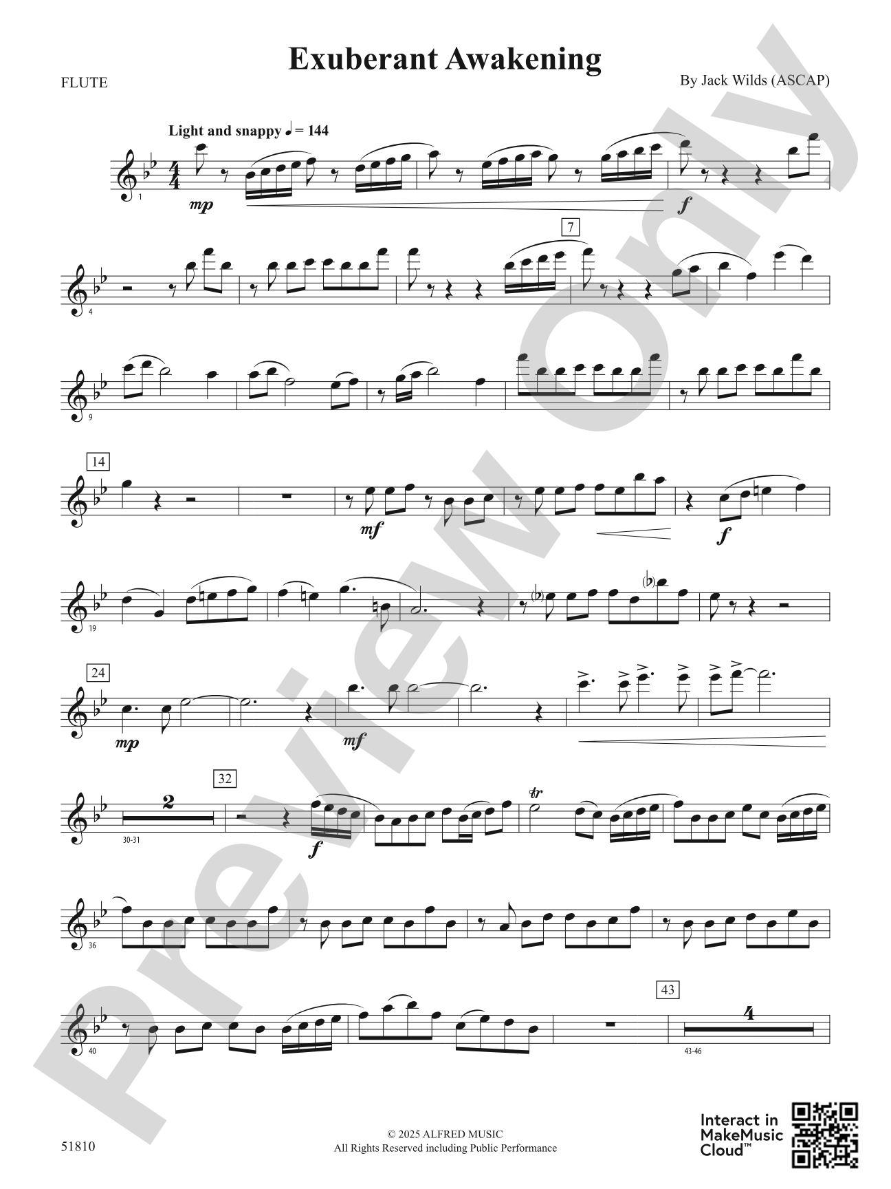 Exuberant Awakening: Flute