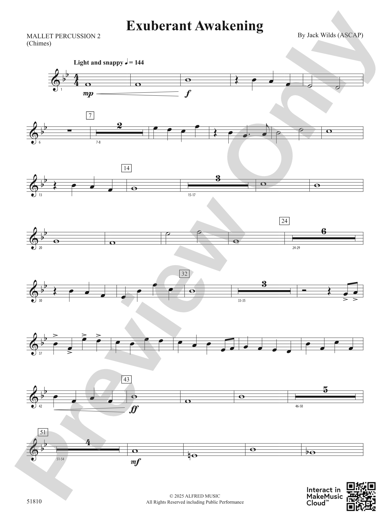 Exuberant Awakening: 2nd Mallet Percussion