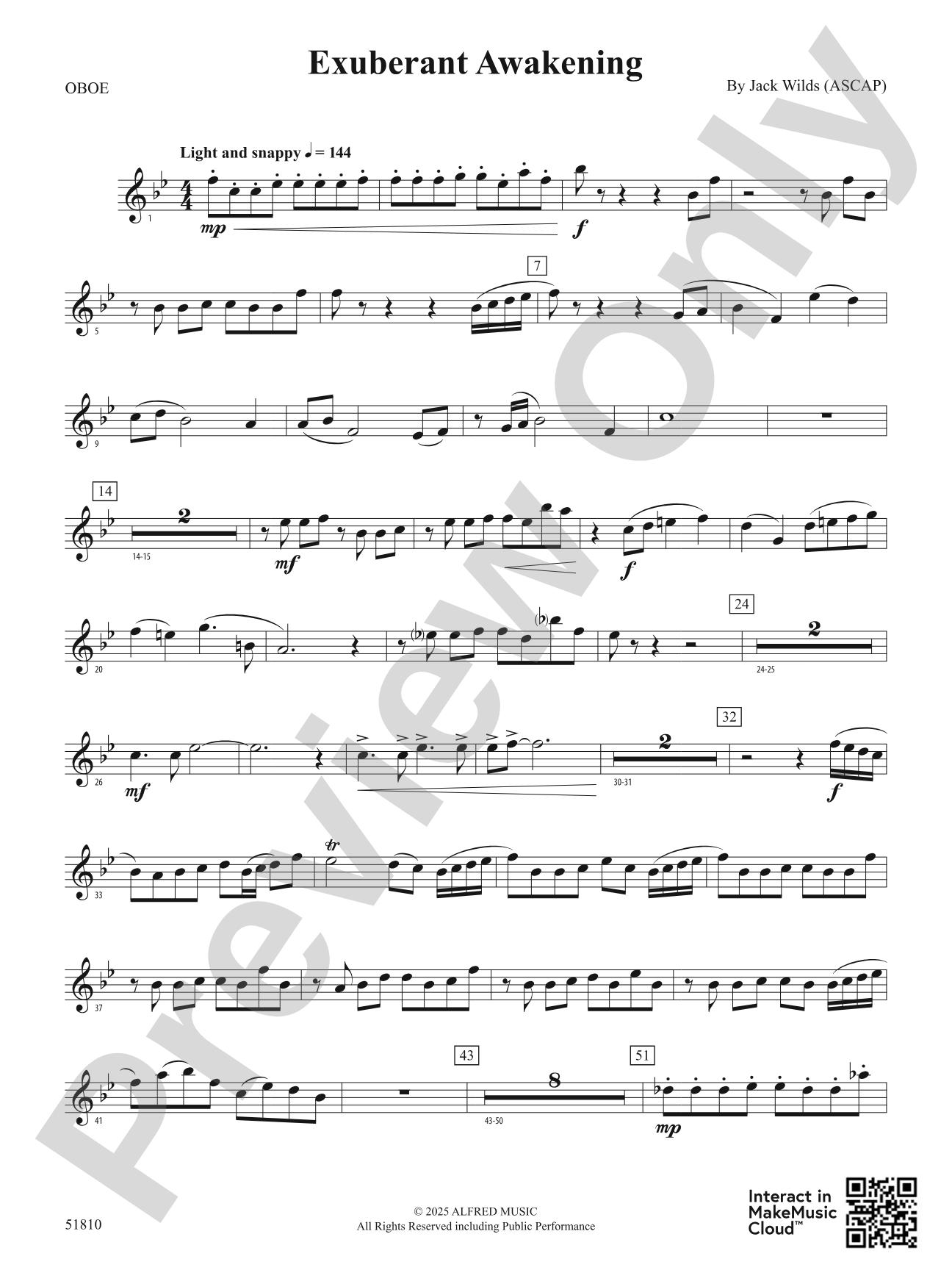 Exuberant Awakening: Oboe