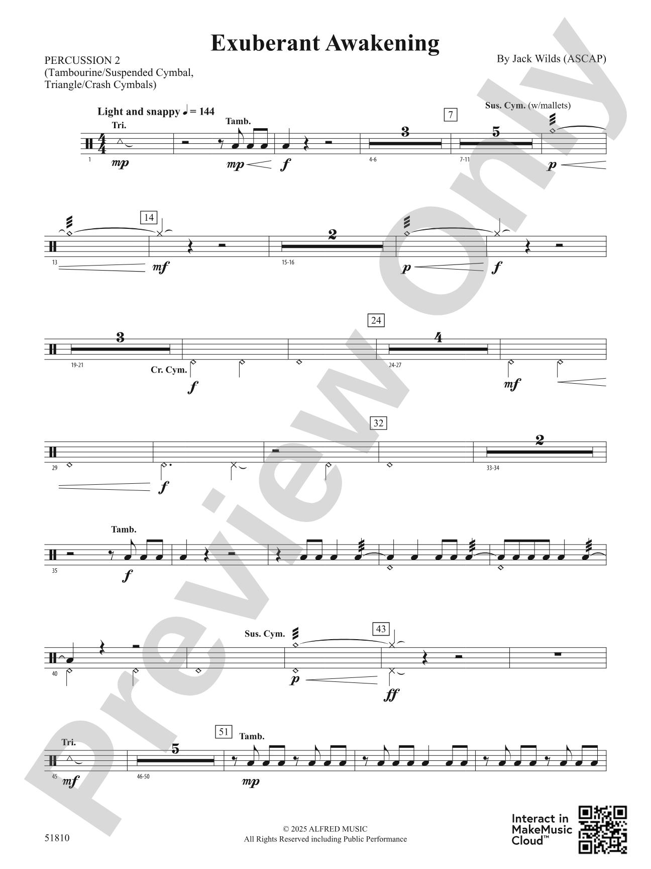 Exuberant Awakening: 2nd Percussion