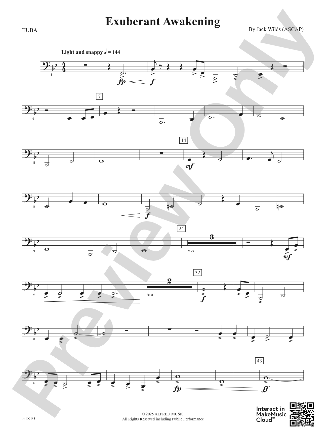 Exuberant Awakening: Tuba