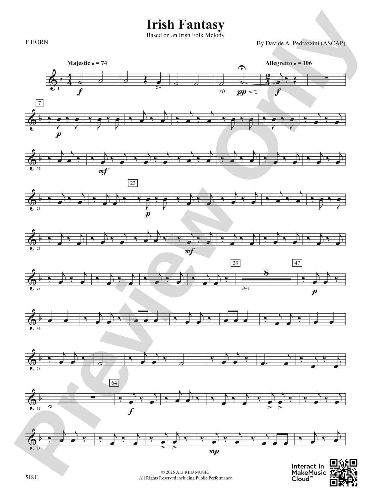 Irish Fantasy: 1st F Horn