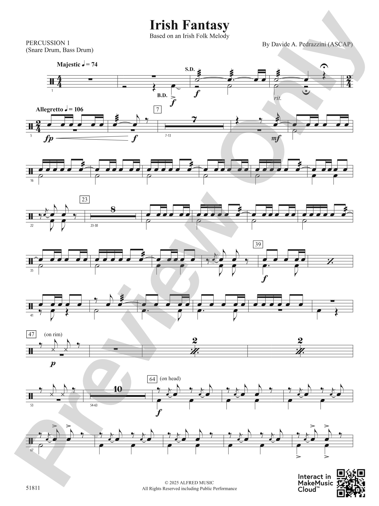 Irish Fantasy: 1st Percussion