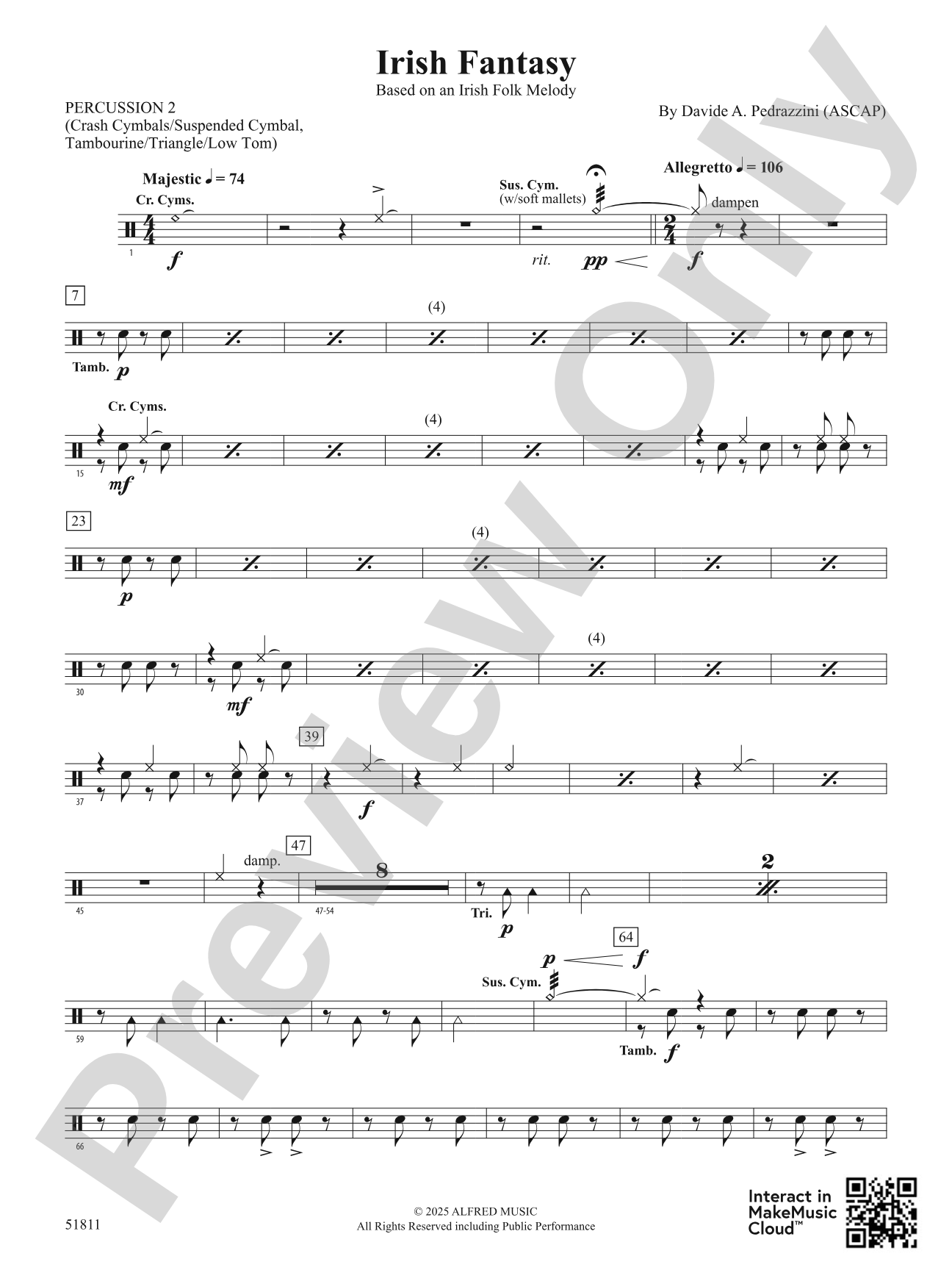 Irish Fantasy: 2nd Percussion