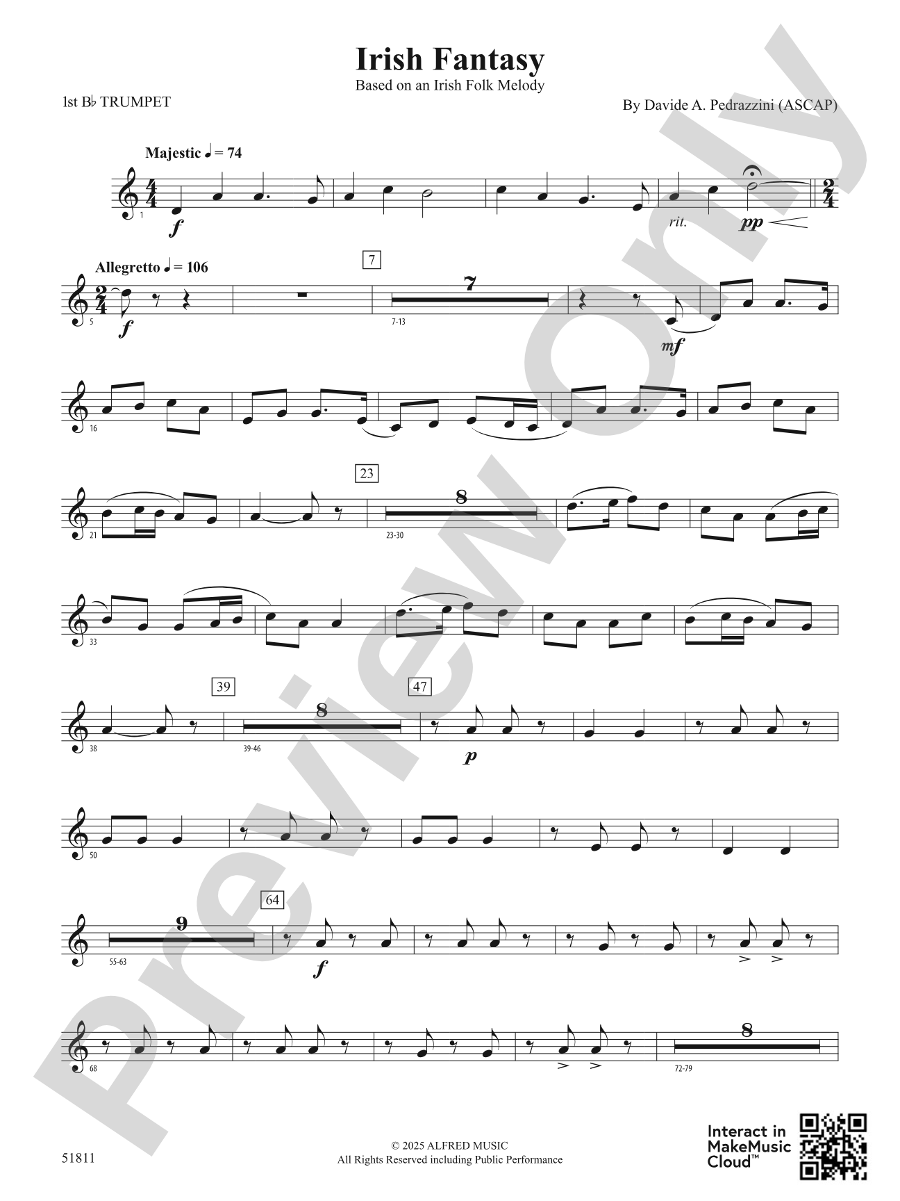 Irish Fantasy: 1st B-flat Trumpet