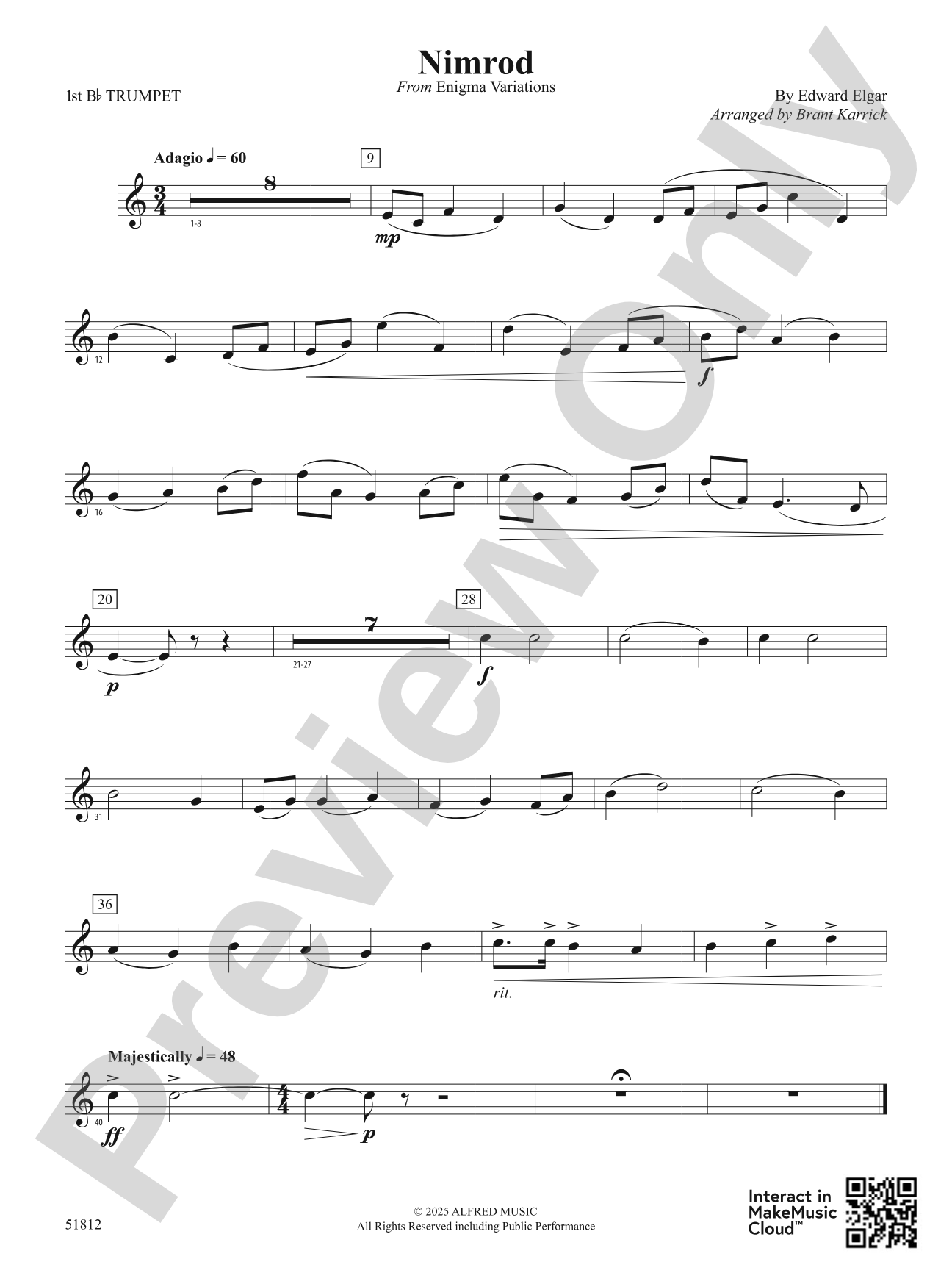 Nimrod: 1st B-flat Trumpet