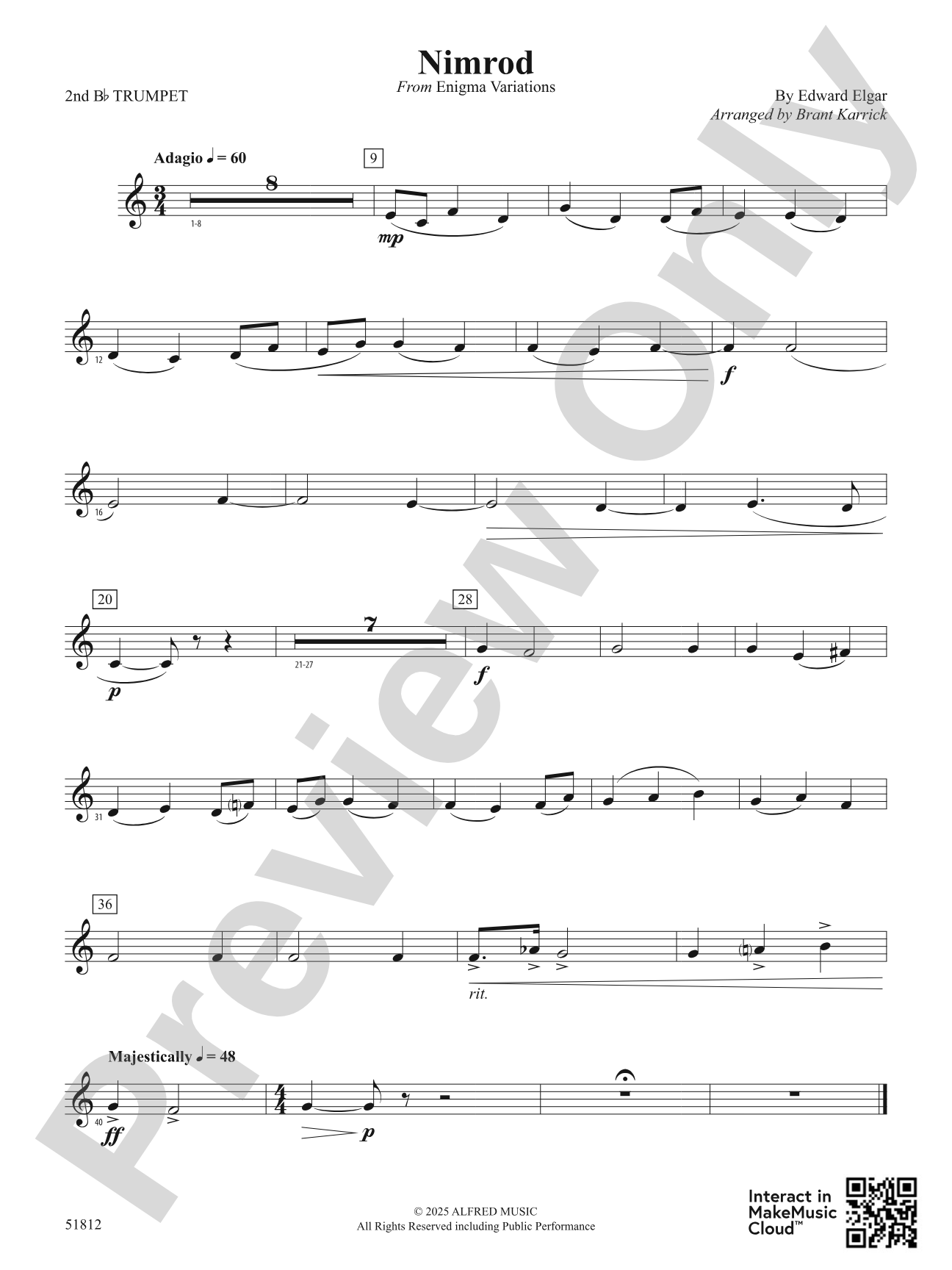 Nimrod: 2nd B-flat Trumpet