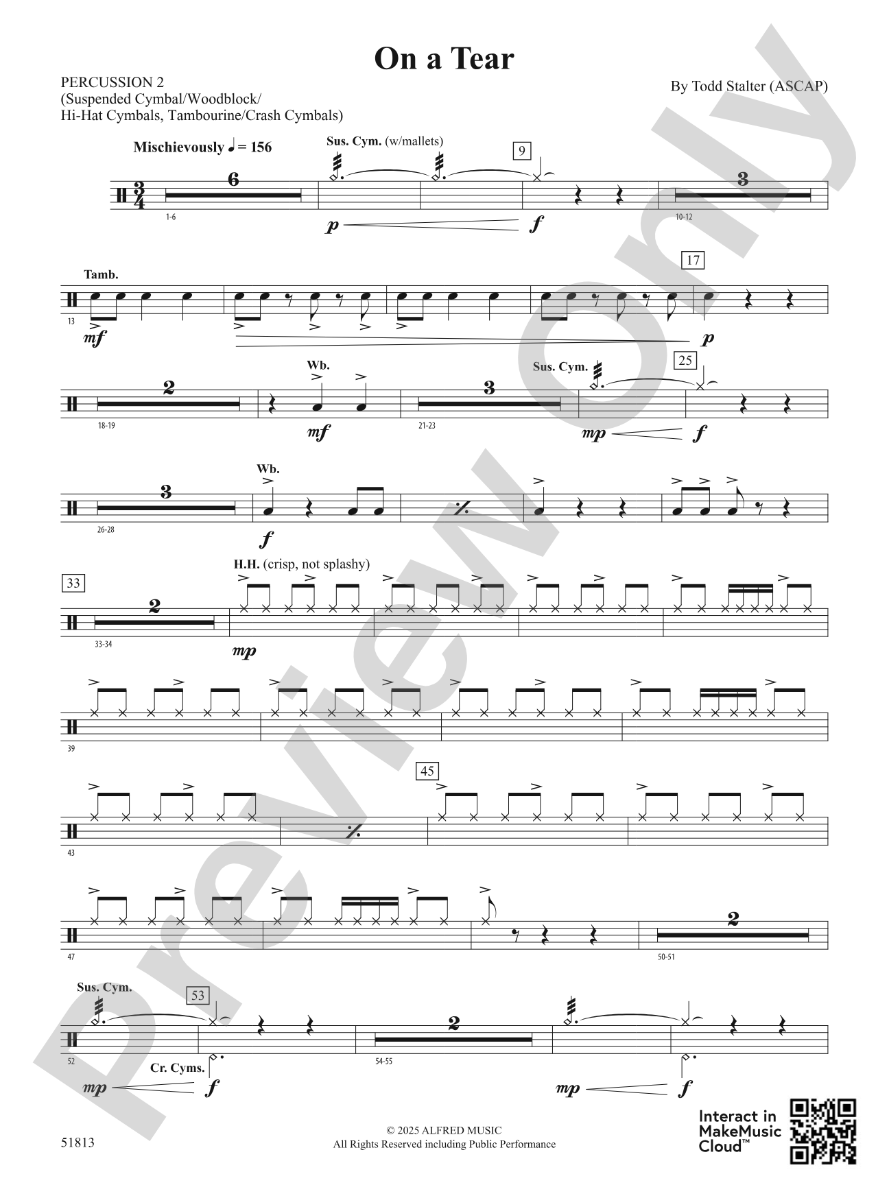 On a Tear: 2nd Percussion