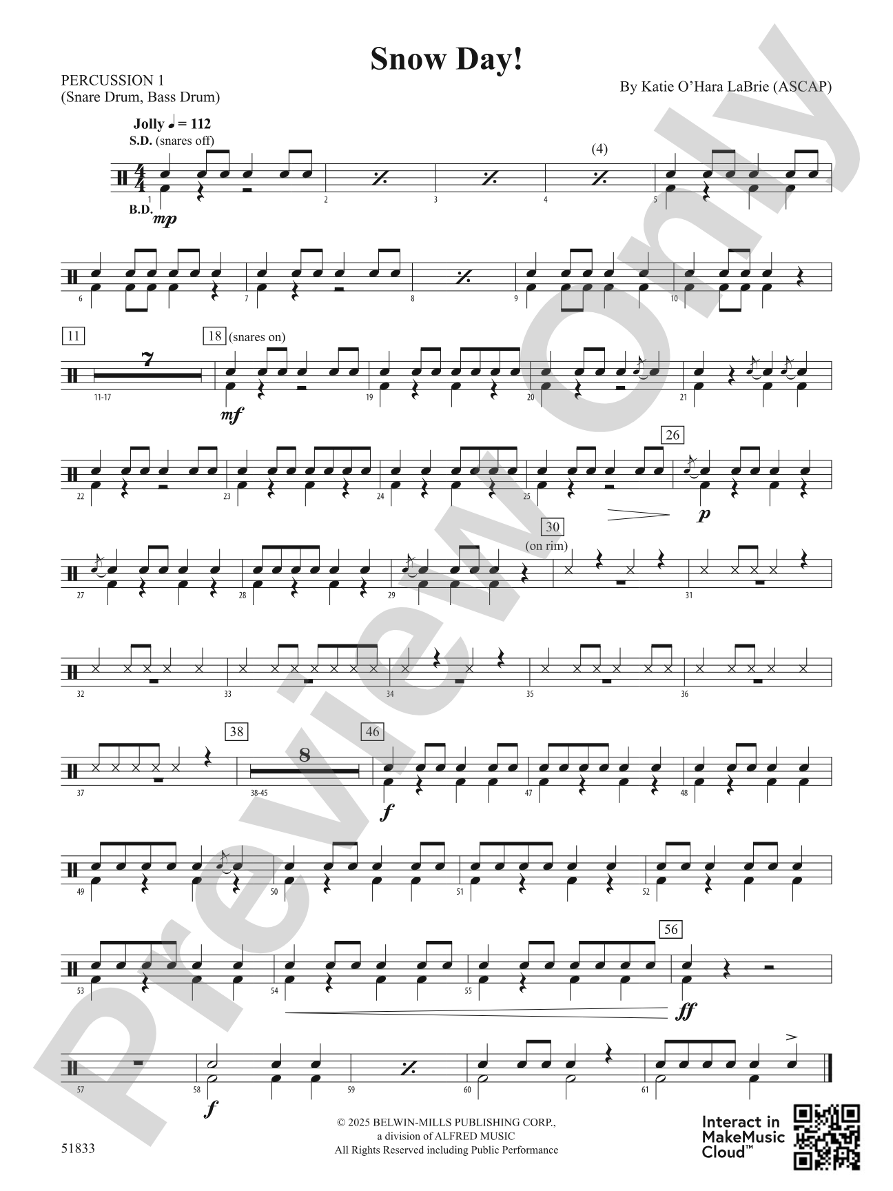 Snow Day!: 1st Percussion