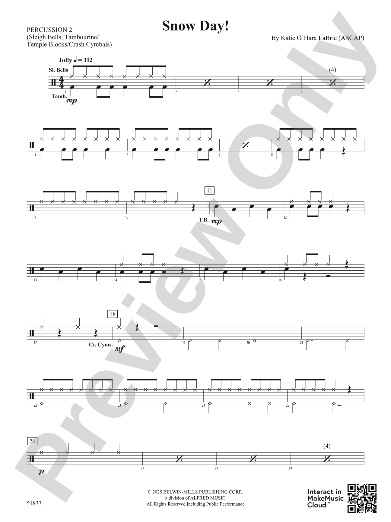 Snow Day!: 2nd Percussion