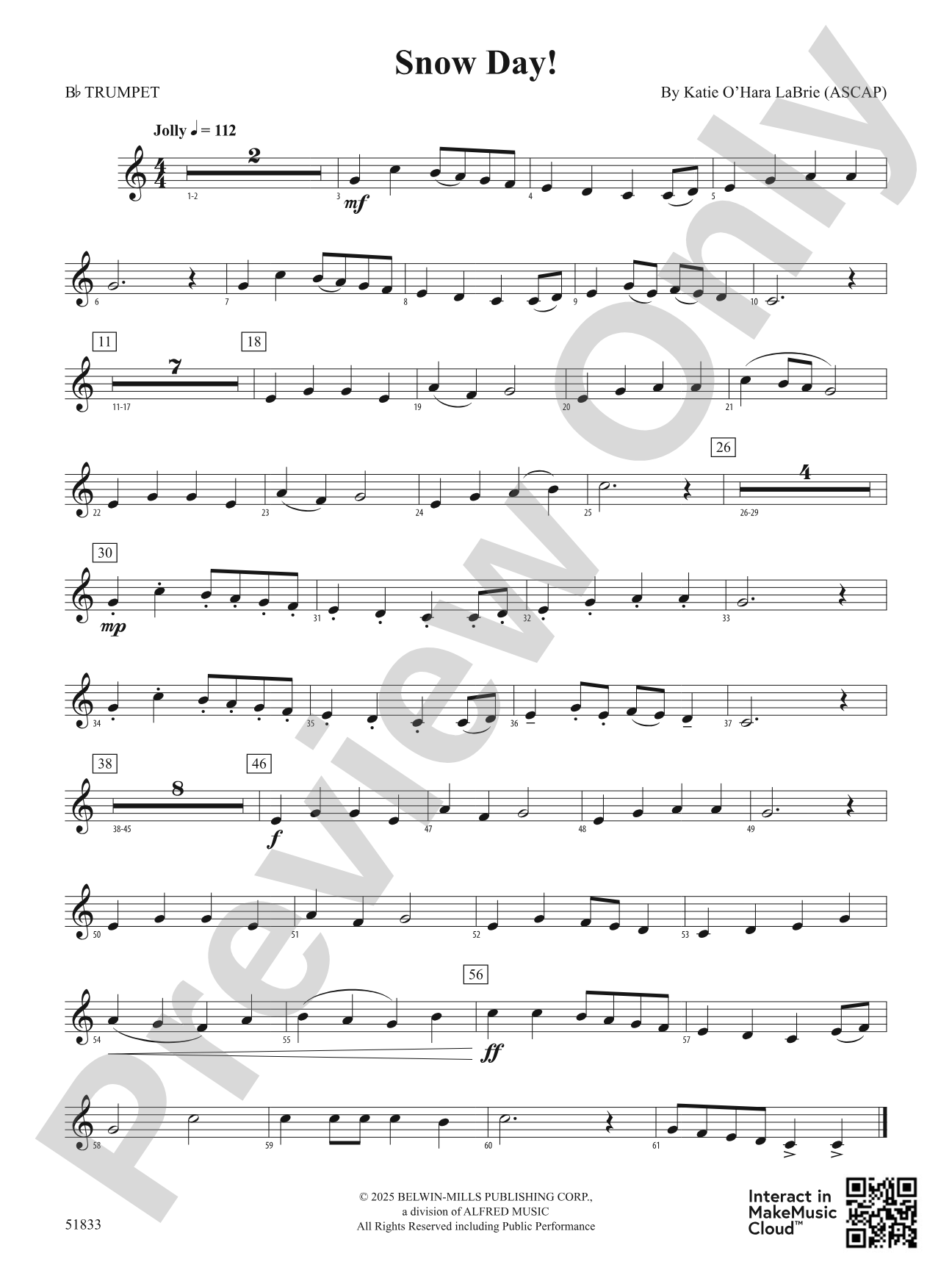 Snow Day!: 1st B-flat Trumpet