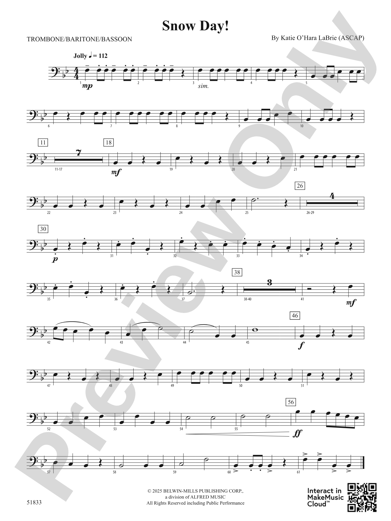 Snow Day!: 1st Trombone