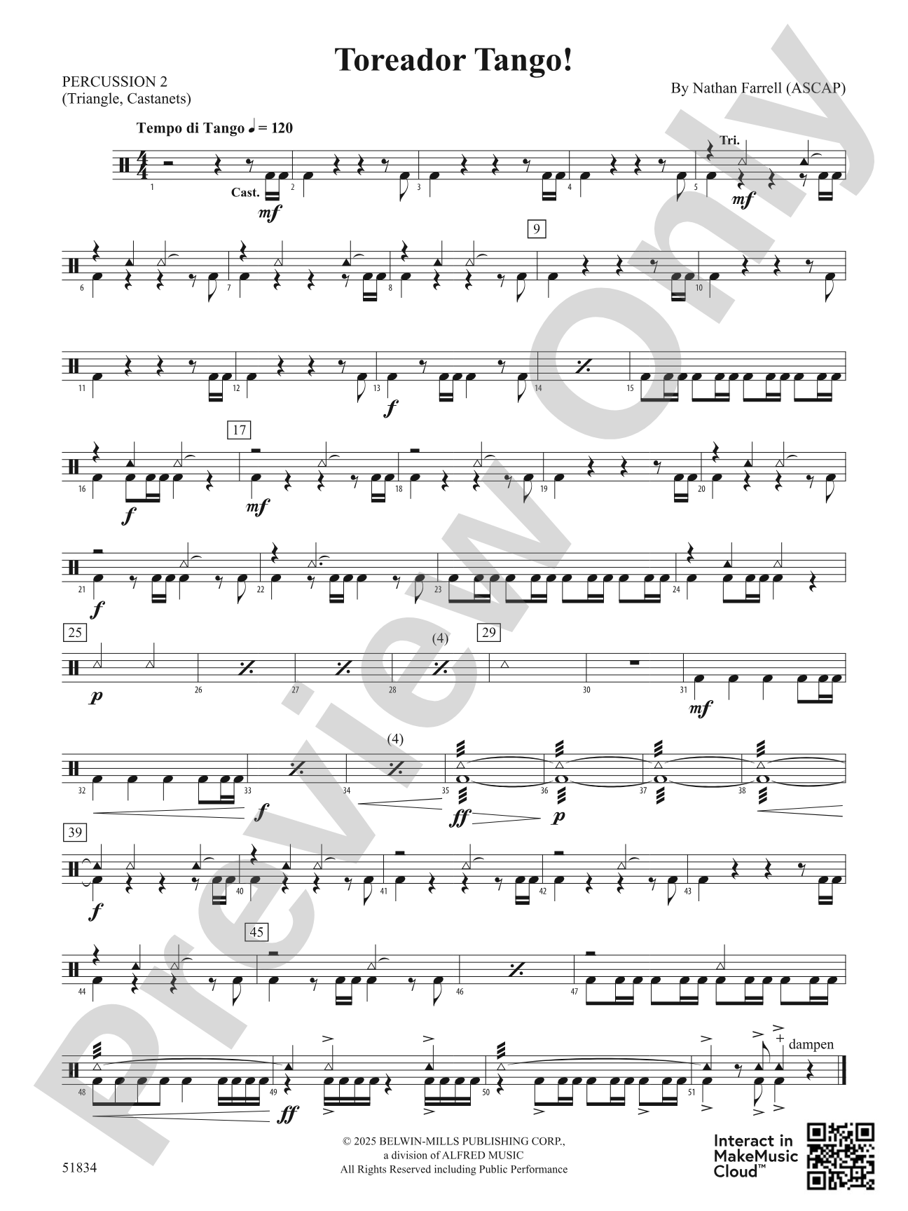 Toreador Tango!: 2nd Percussion