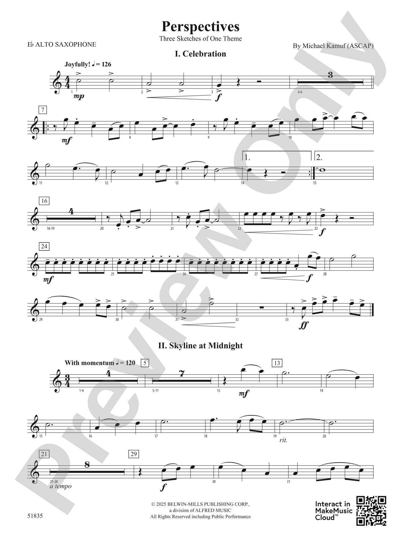 Perspectives: E-flat Alto Saxophone