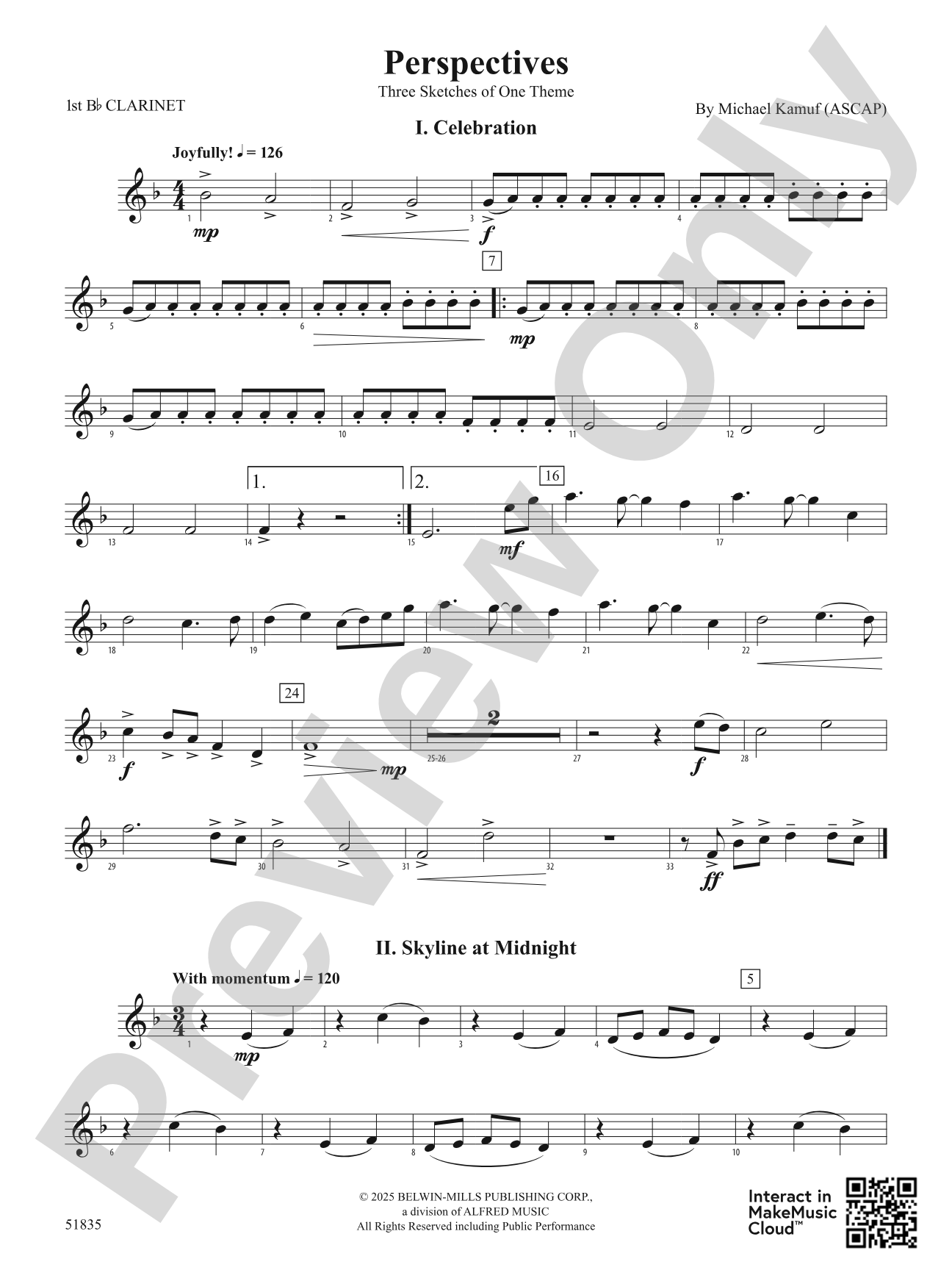 Perspectives: 1st B-flat Clarinet