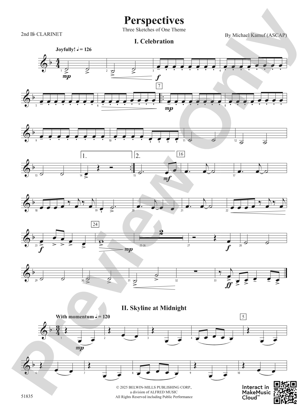 Perspectives: 2nd B-flat Clarinet