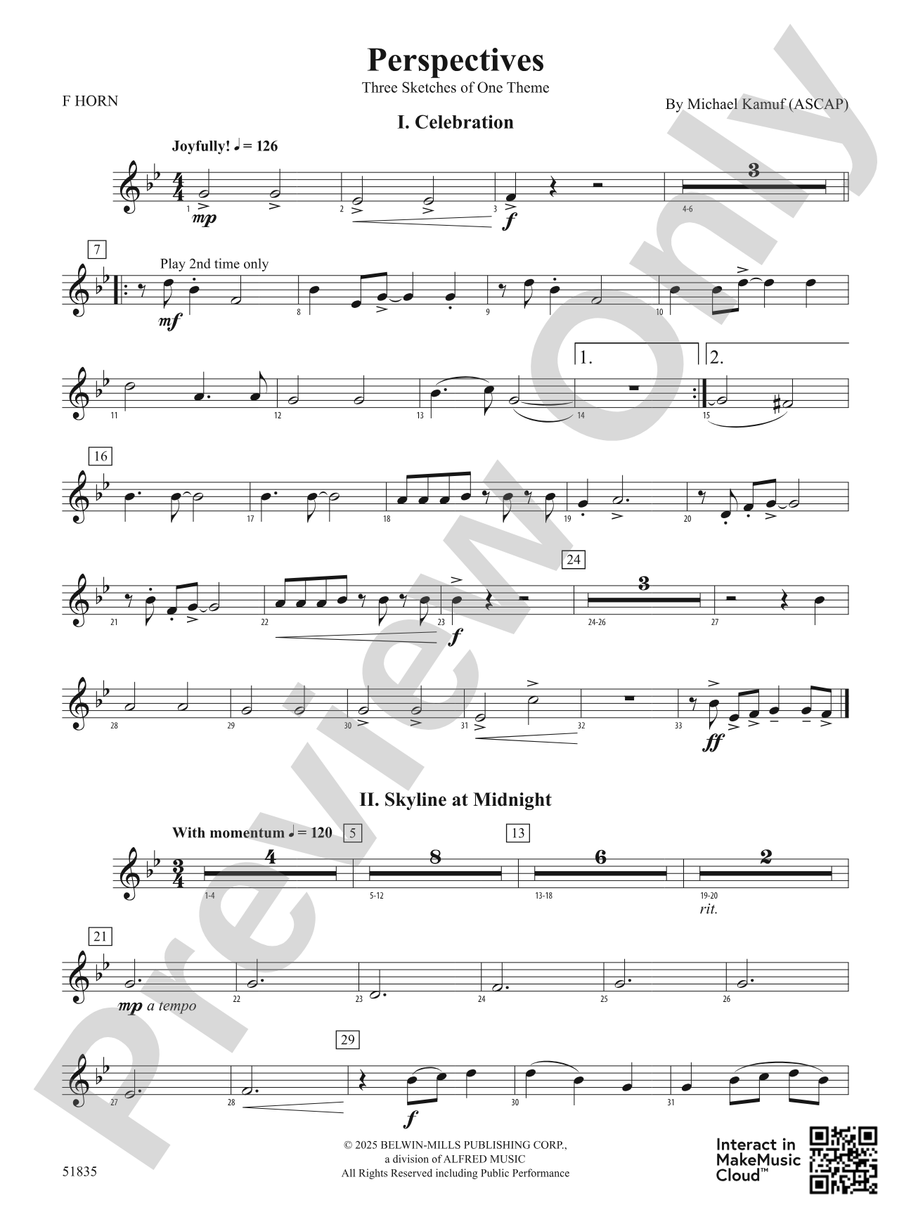 Perspectives: 1st F Horn