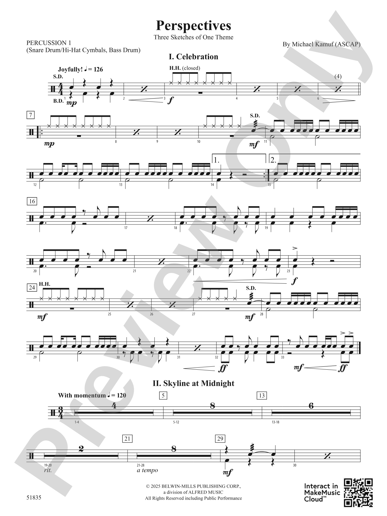 Perspectives: 1st Percussion