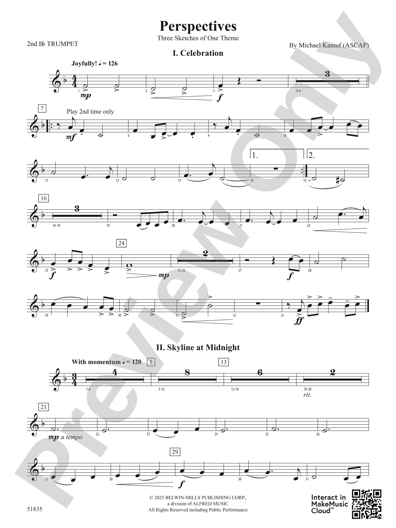 Perspectives: 2nd B-flat Trumpet