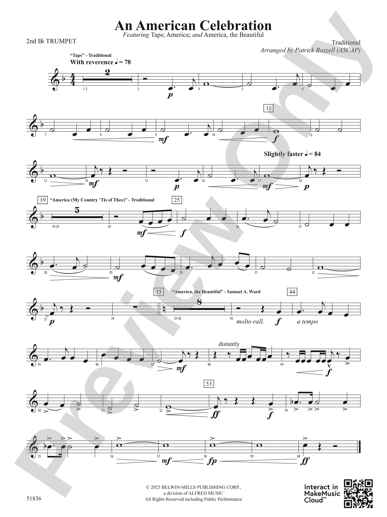 An American Celebration: 2nd B-flat Trumpet