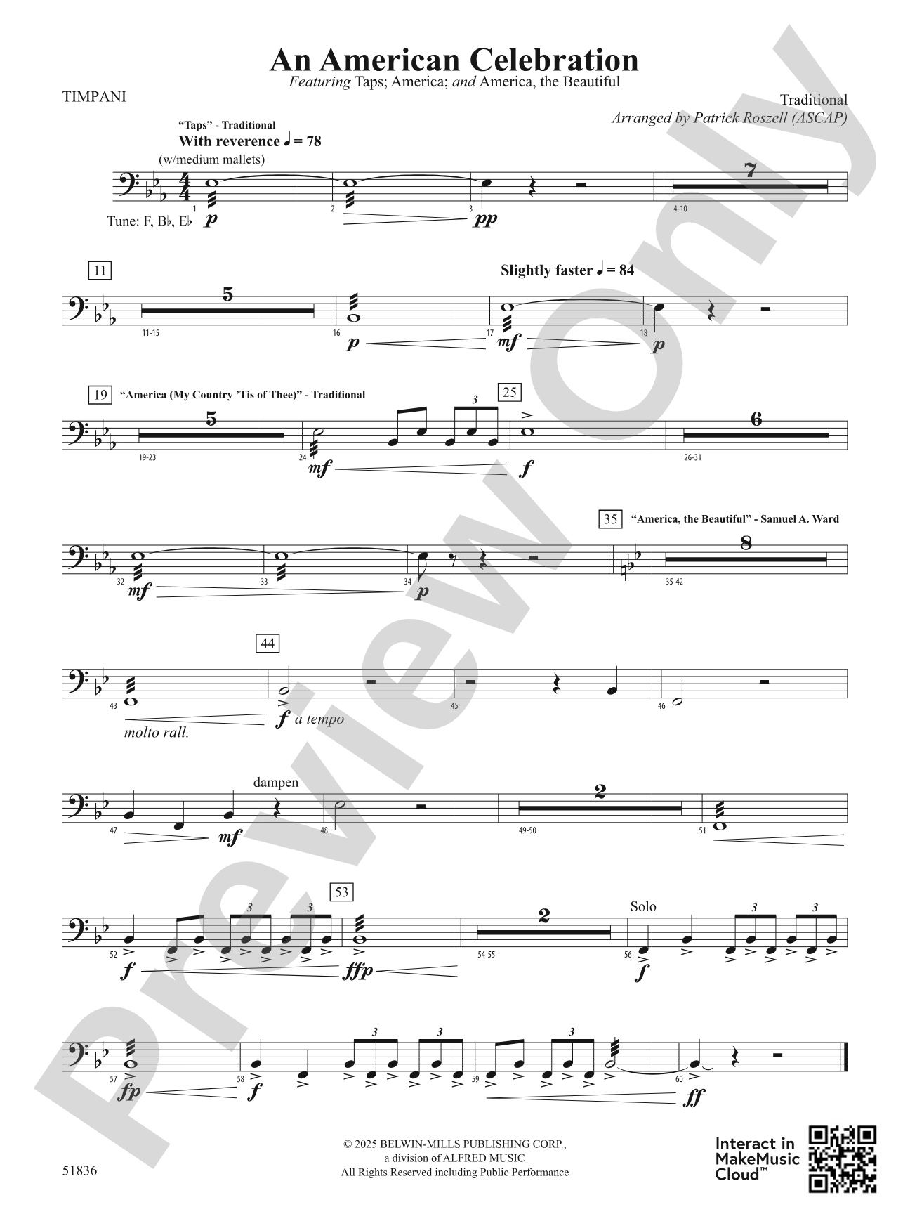 An American Celebration: Timpani