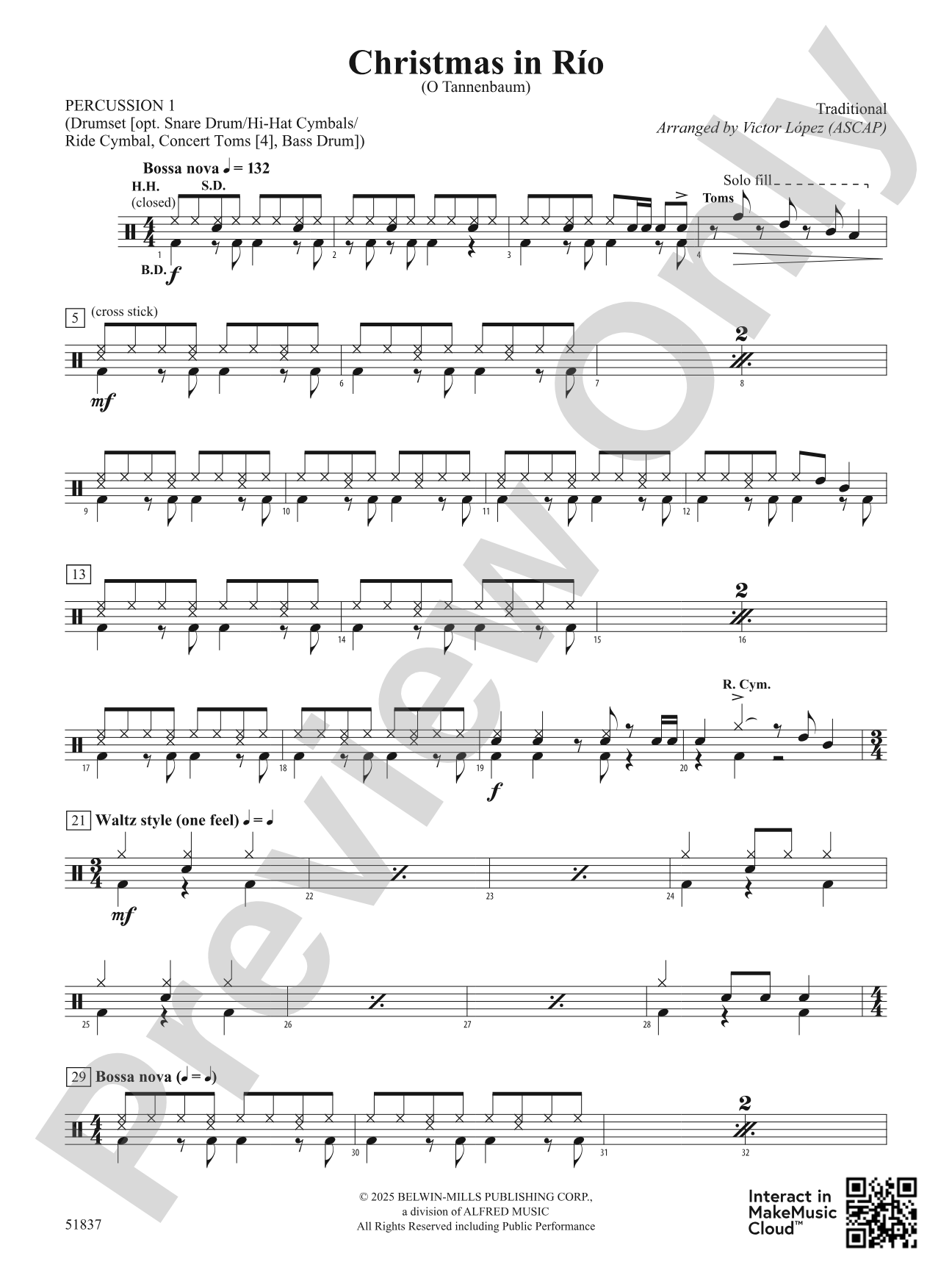 Christmas in Río: 1st Percussion