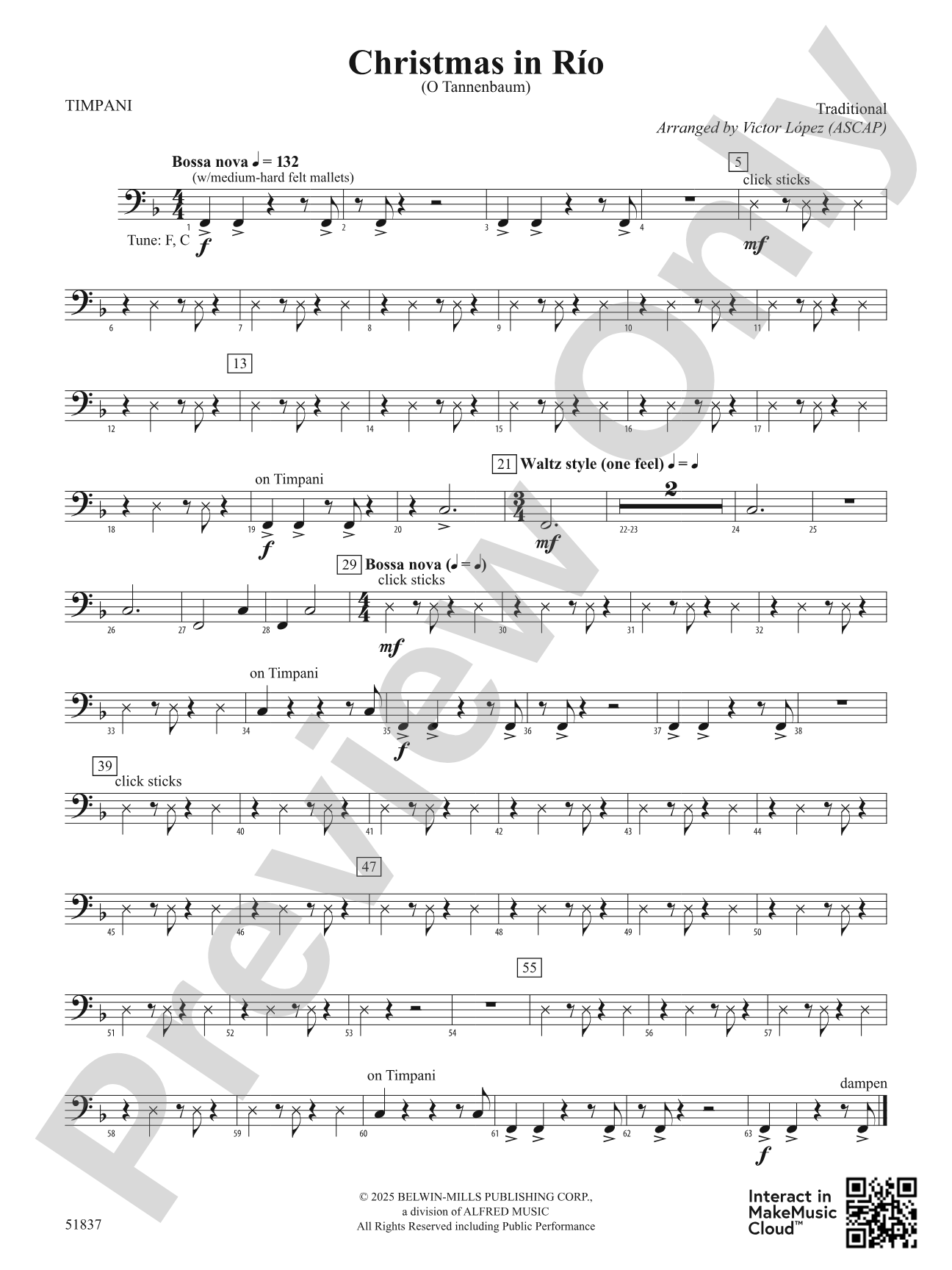 Christmas in Río: Timpani