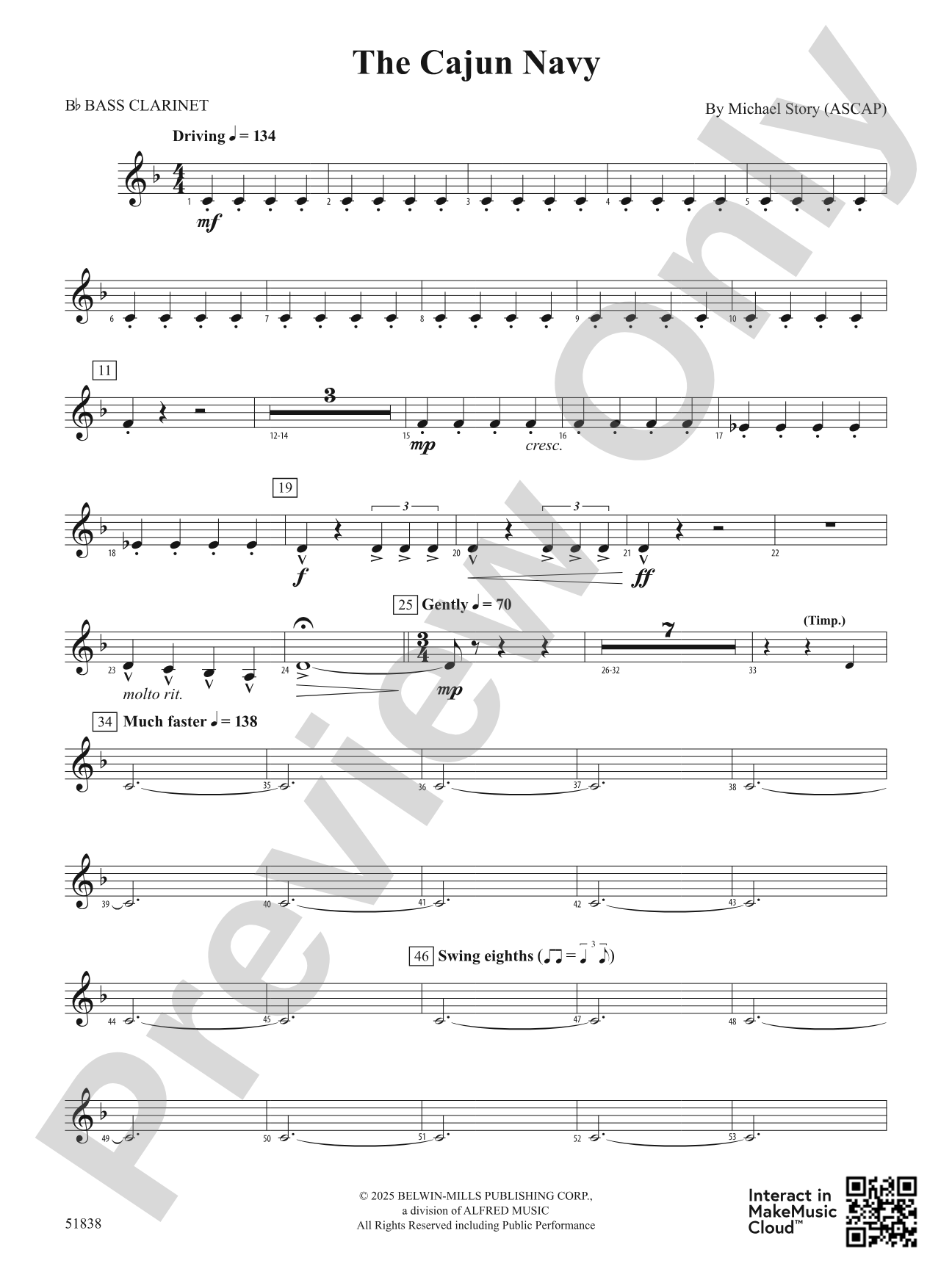 The Cajun Navy: B-flat Bass Clarinet