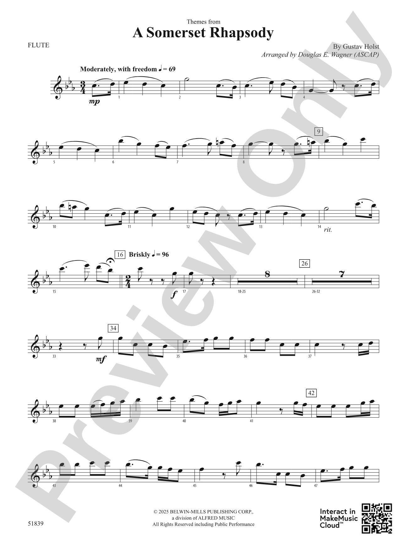 A Somerset Rhapsody: Flute