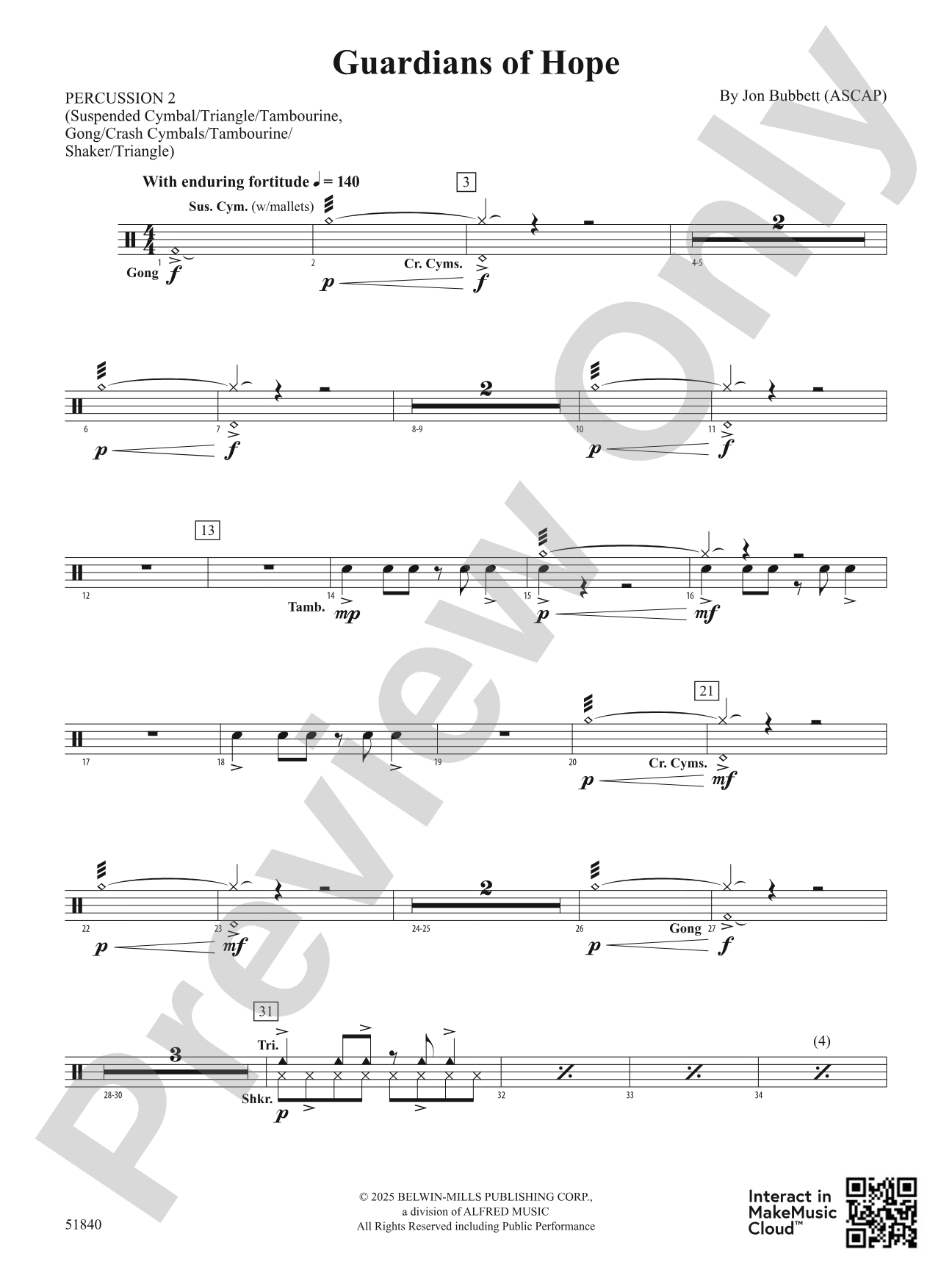 Guardians of Hope: 2nd Percussion