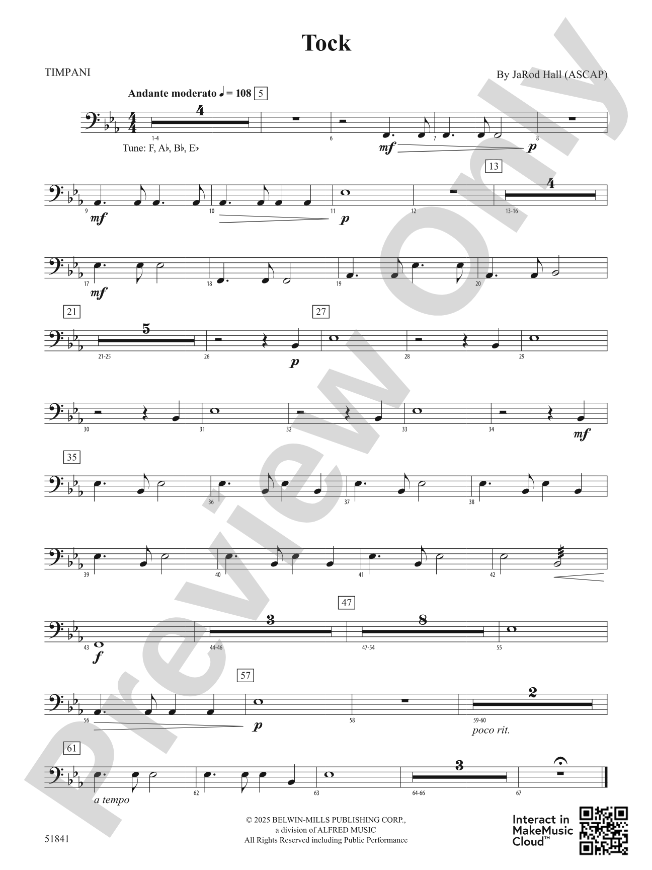 Tock: Timpani