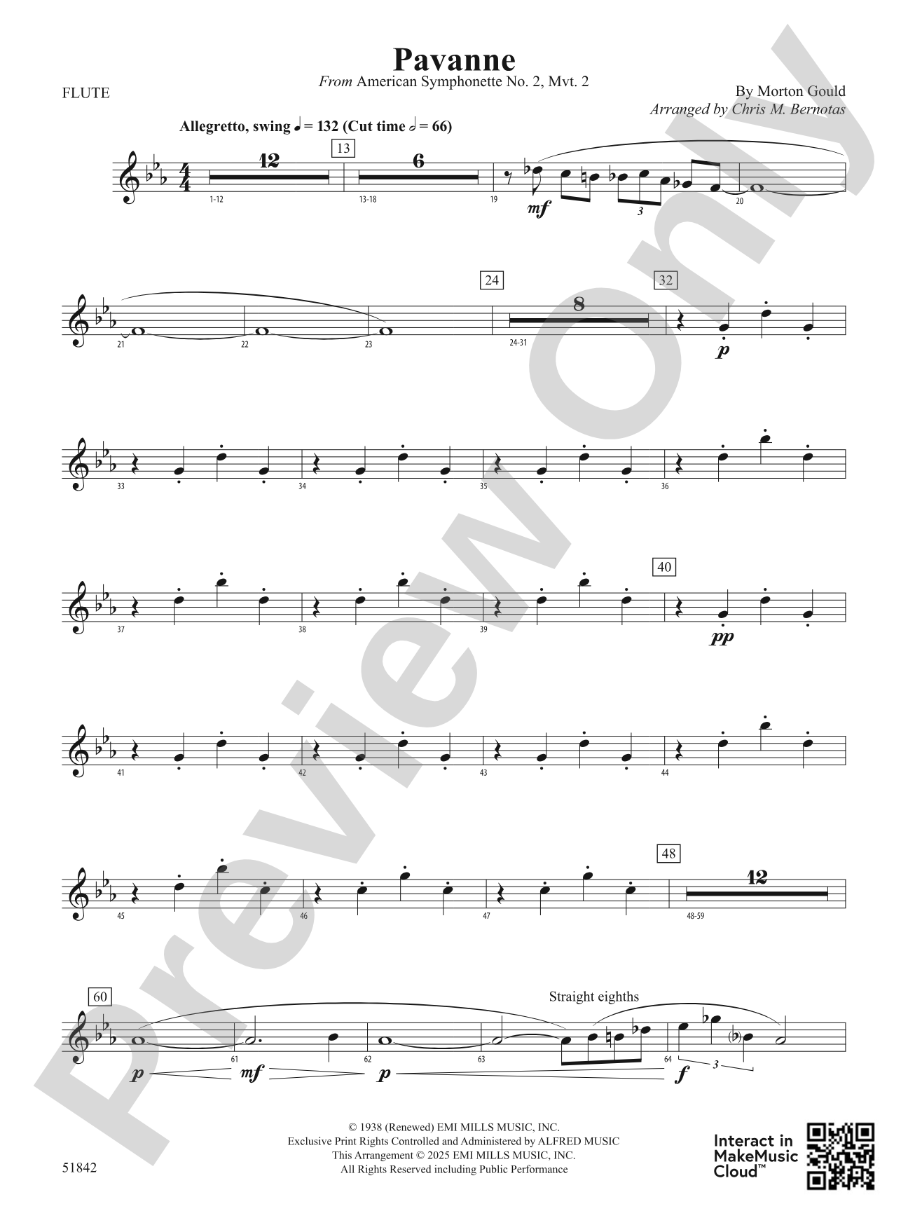 Pavanne: Flute