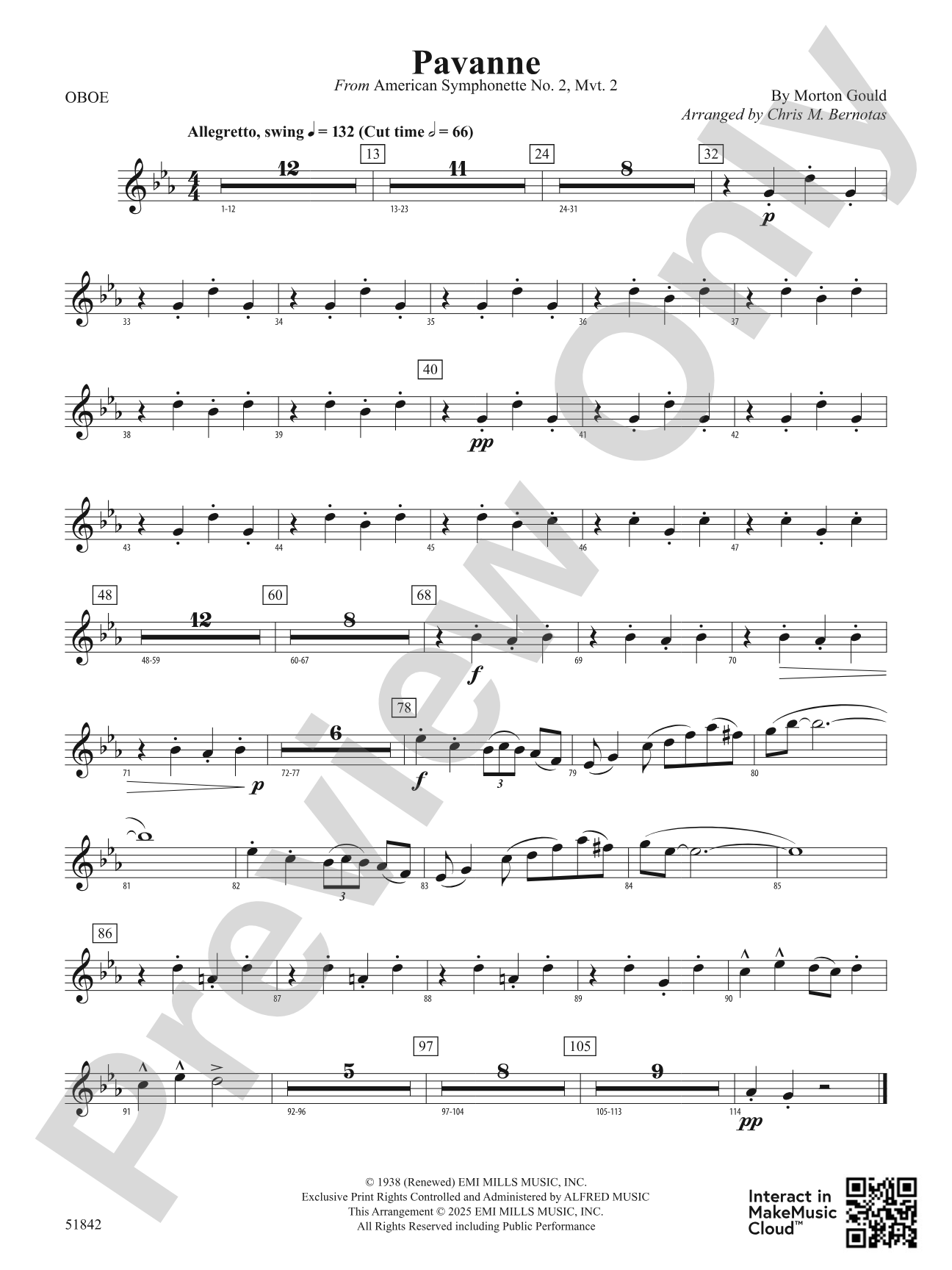 Pavanne: Oboe