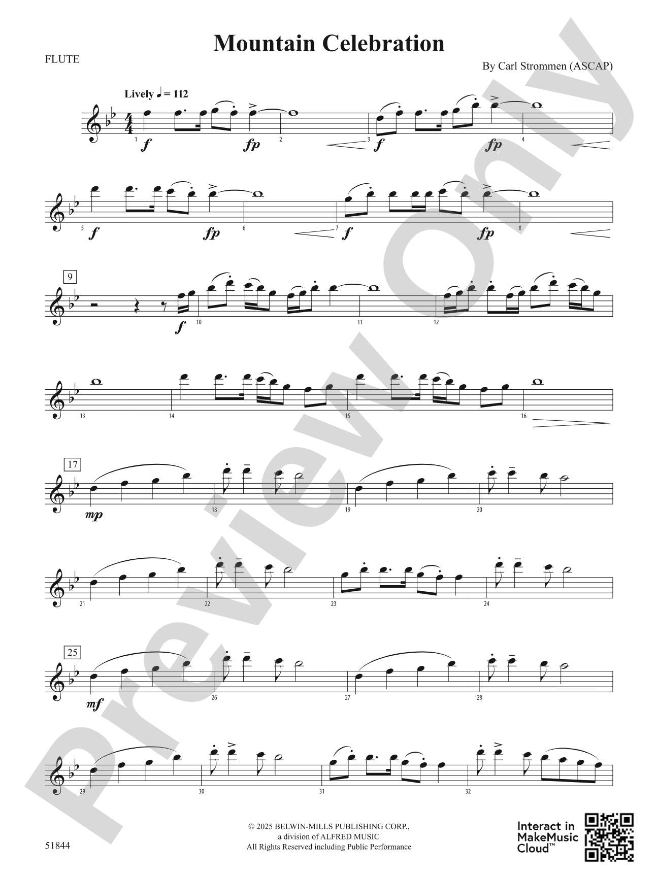 Mountain Celebration: Flute
