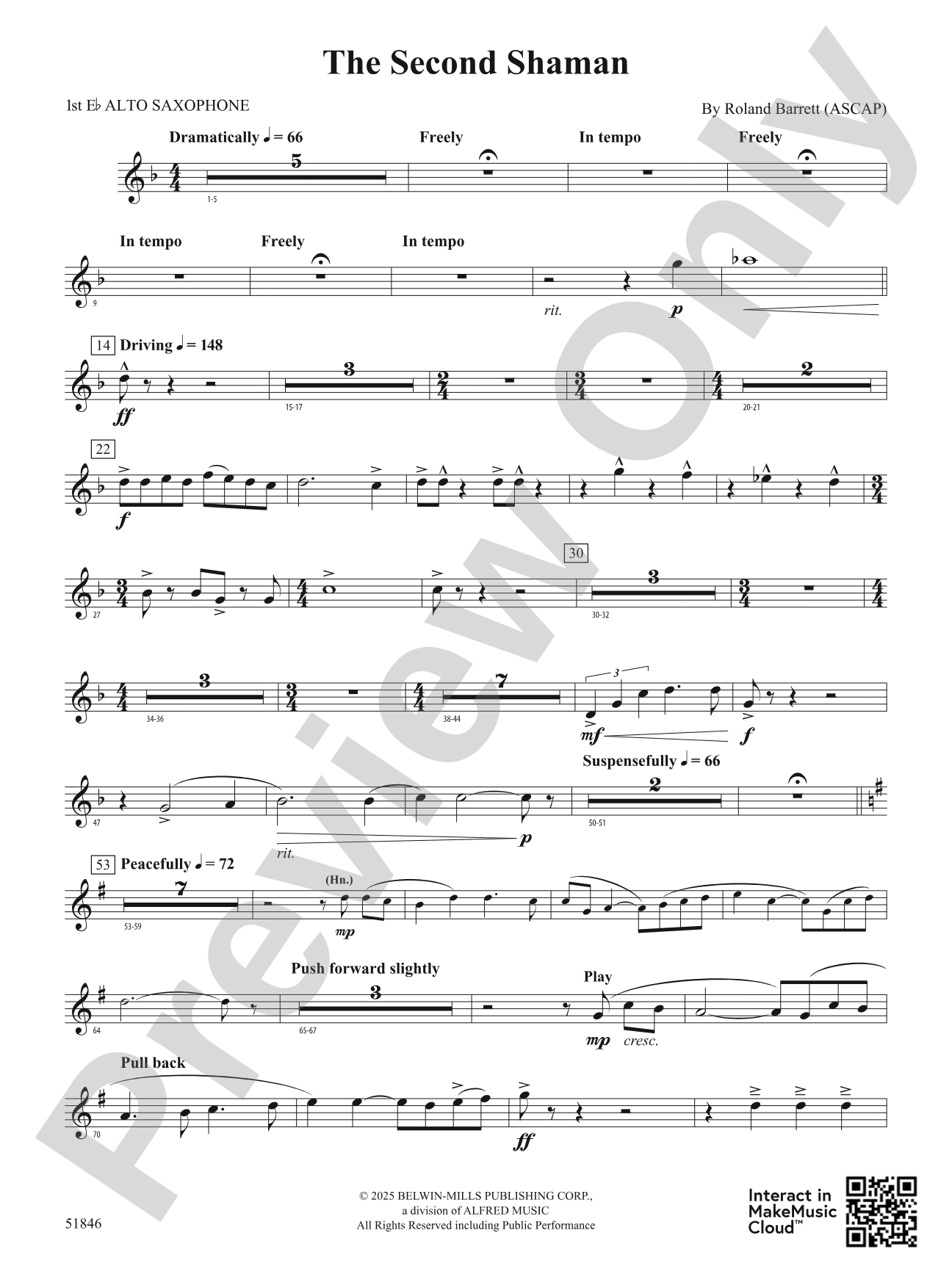 The Second Shaman: E-flat Alto Saxophone