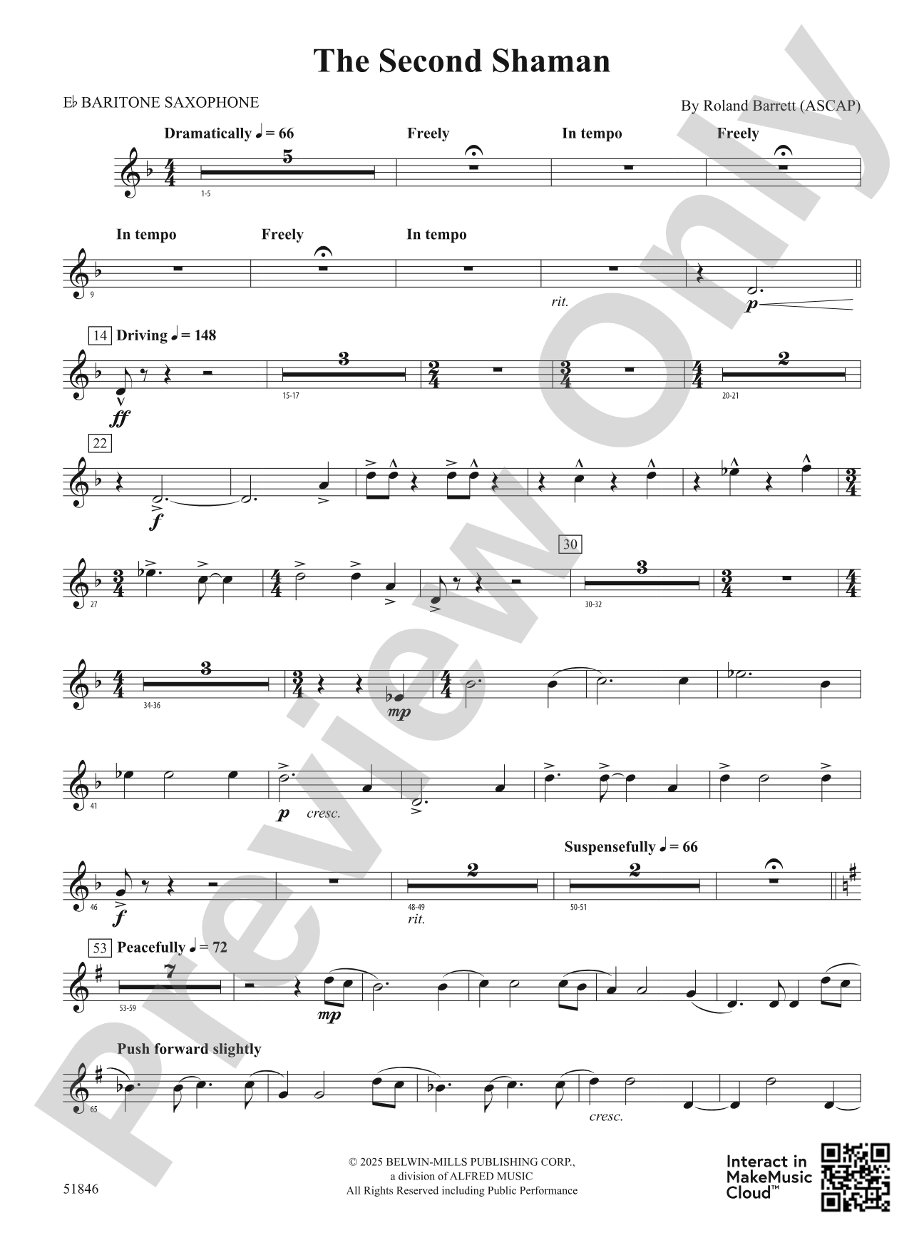 The Second Shaman: E-flat Baritone Saxophone