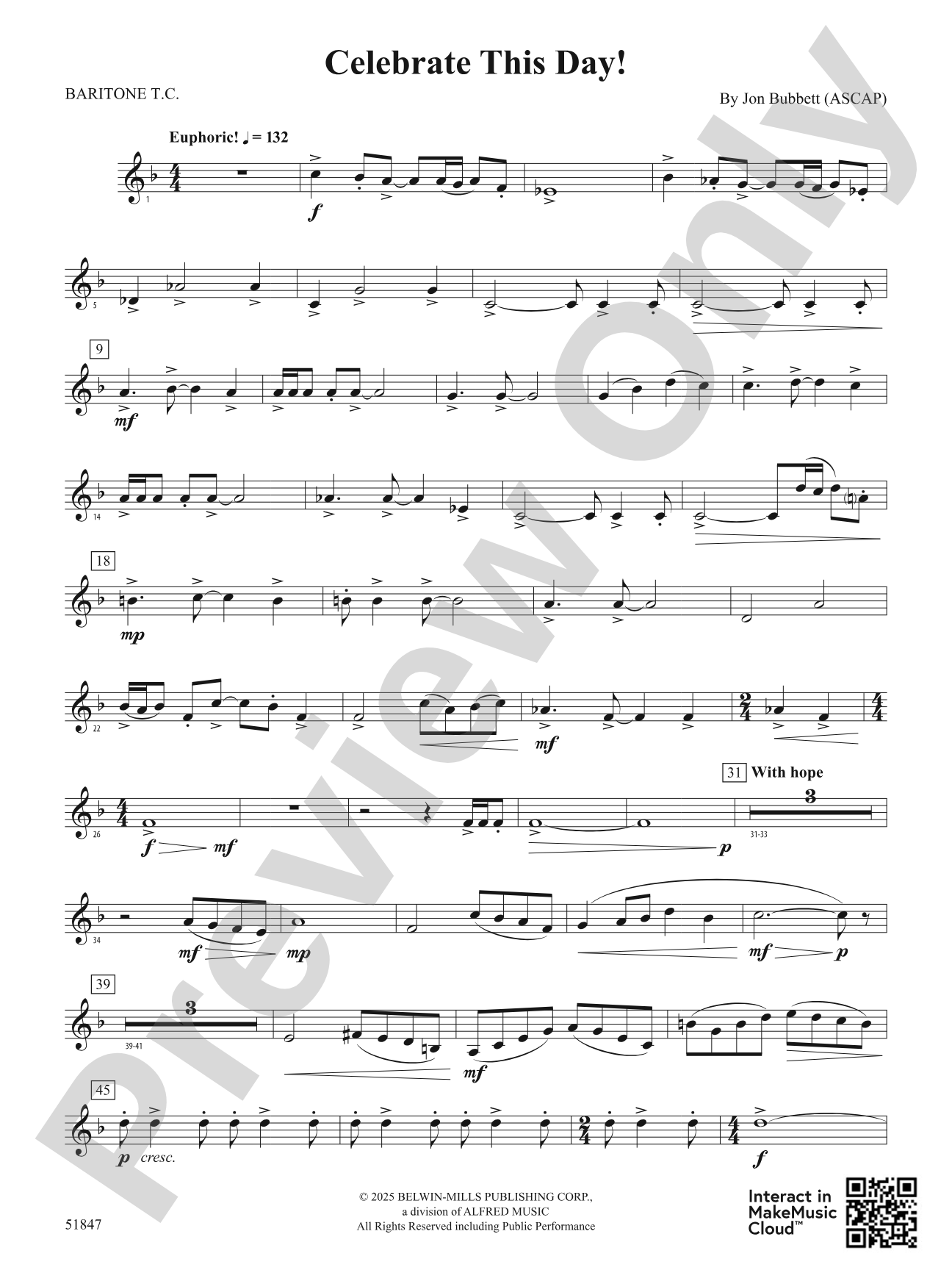 Celebrate This Day!: Baritone T.C.