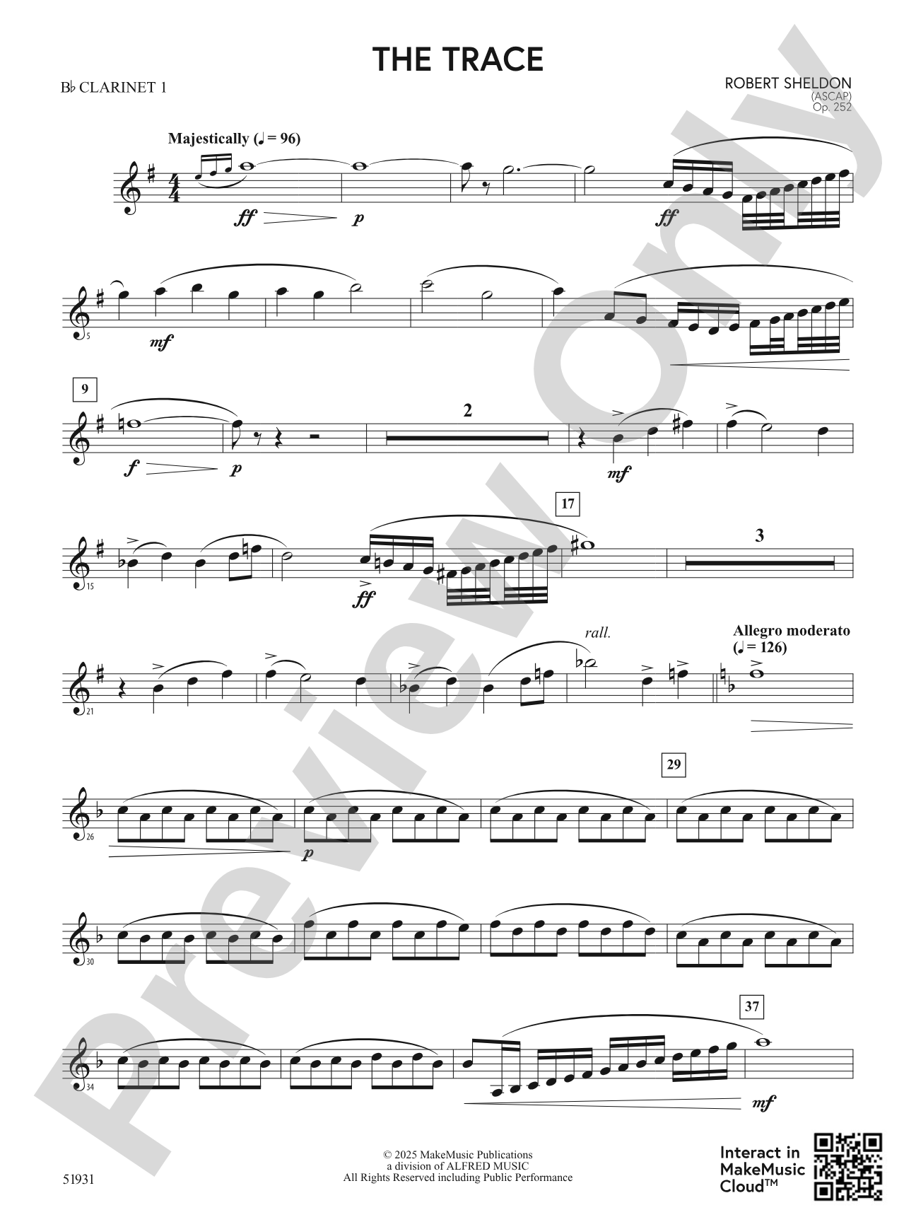 The Trace: 1st B-flat Clarinet