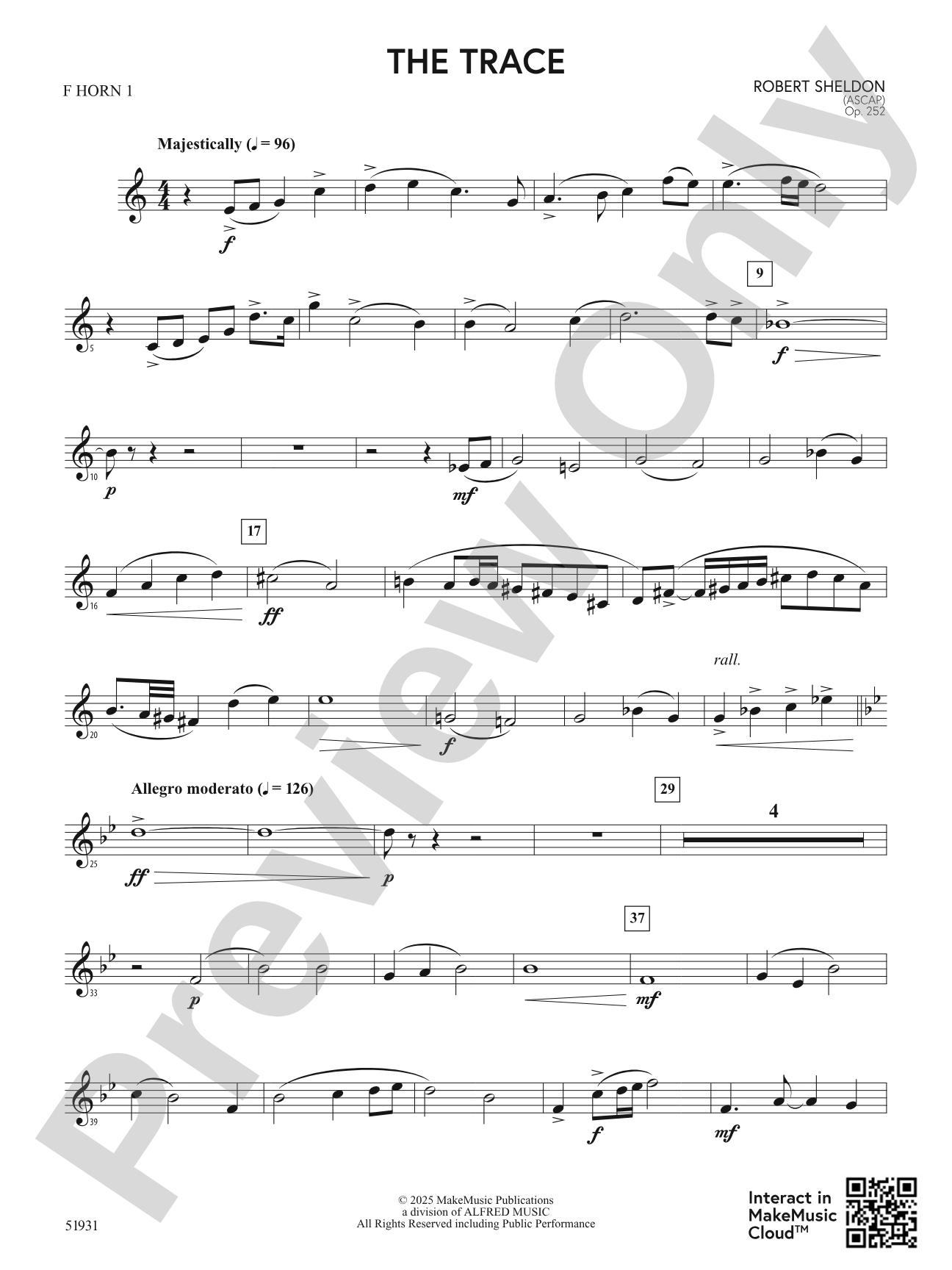 The Trace: 1st F Horn