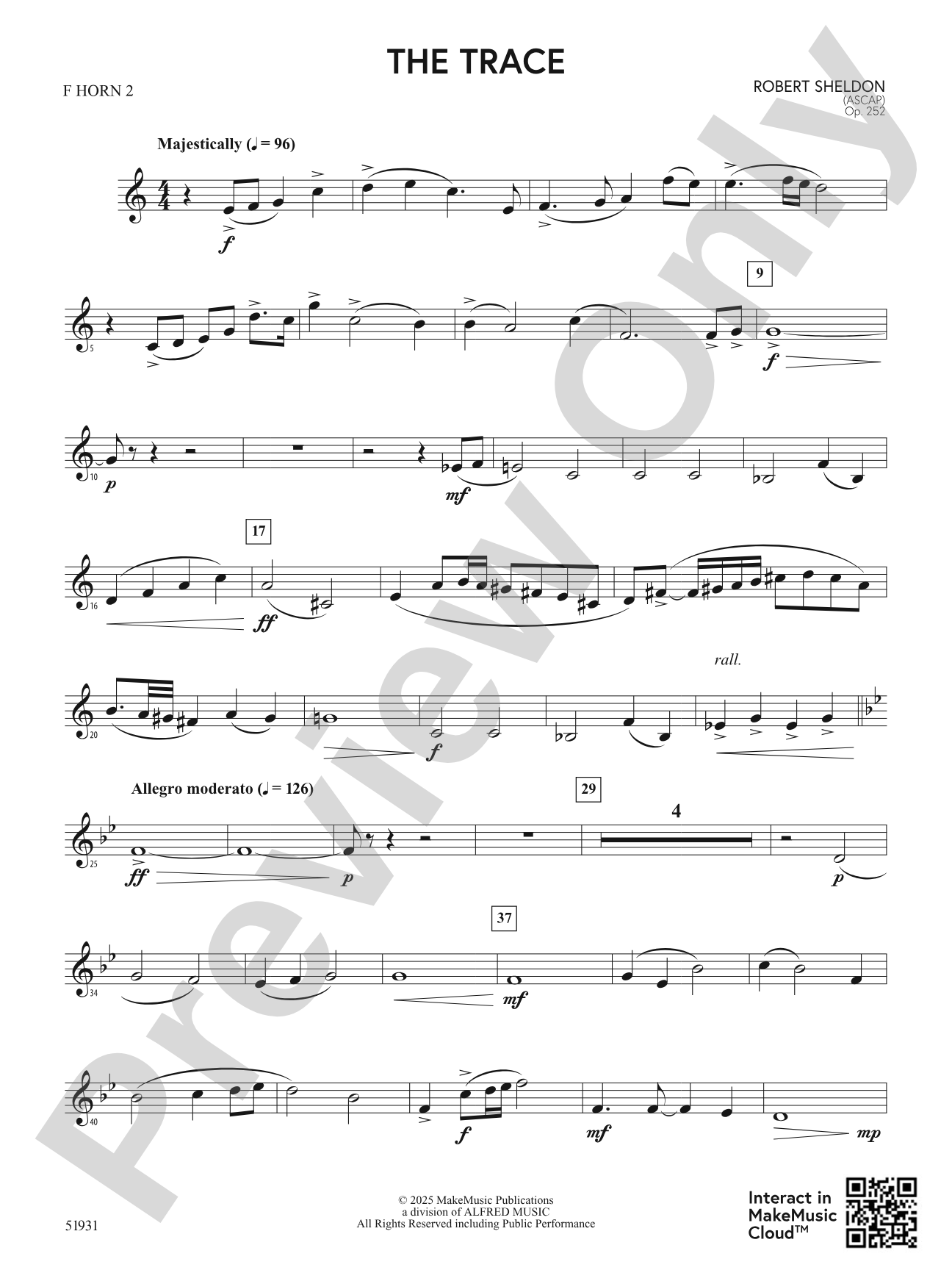 The Trace: 2nd F Horn