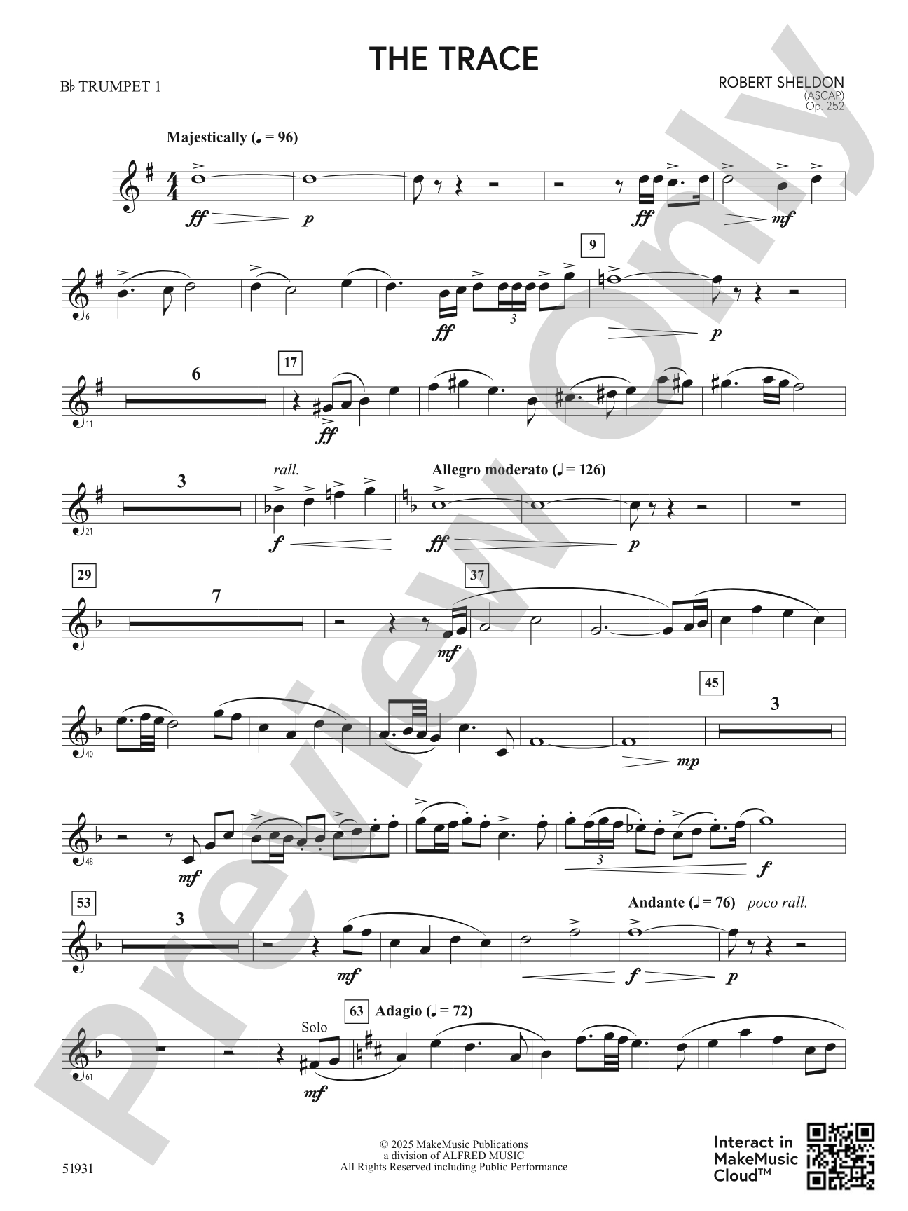 The Trace: 1st B-flat Trumpet
