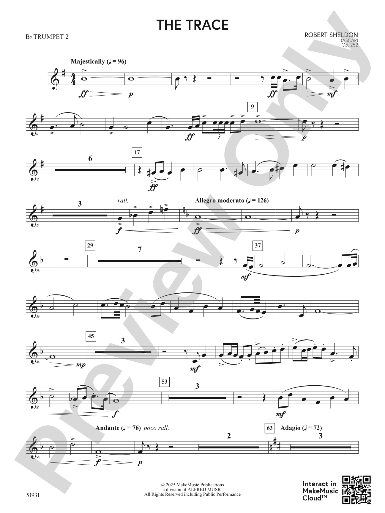 The Trace: 2nd B-flat Trumpet