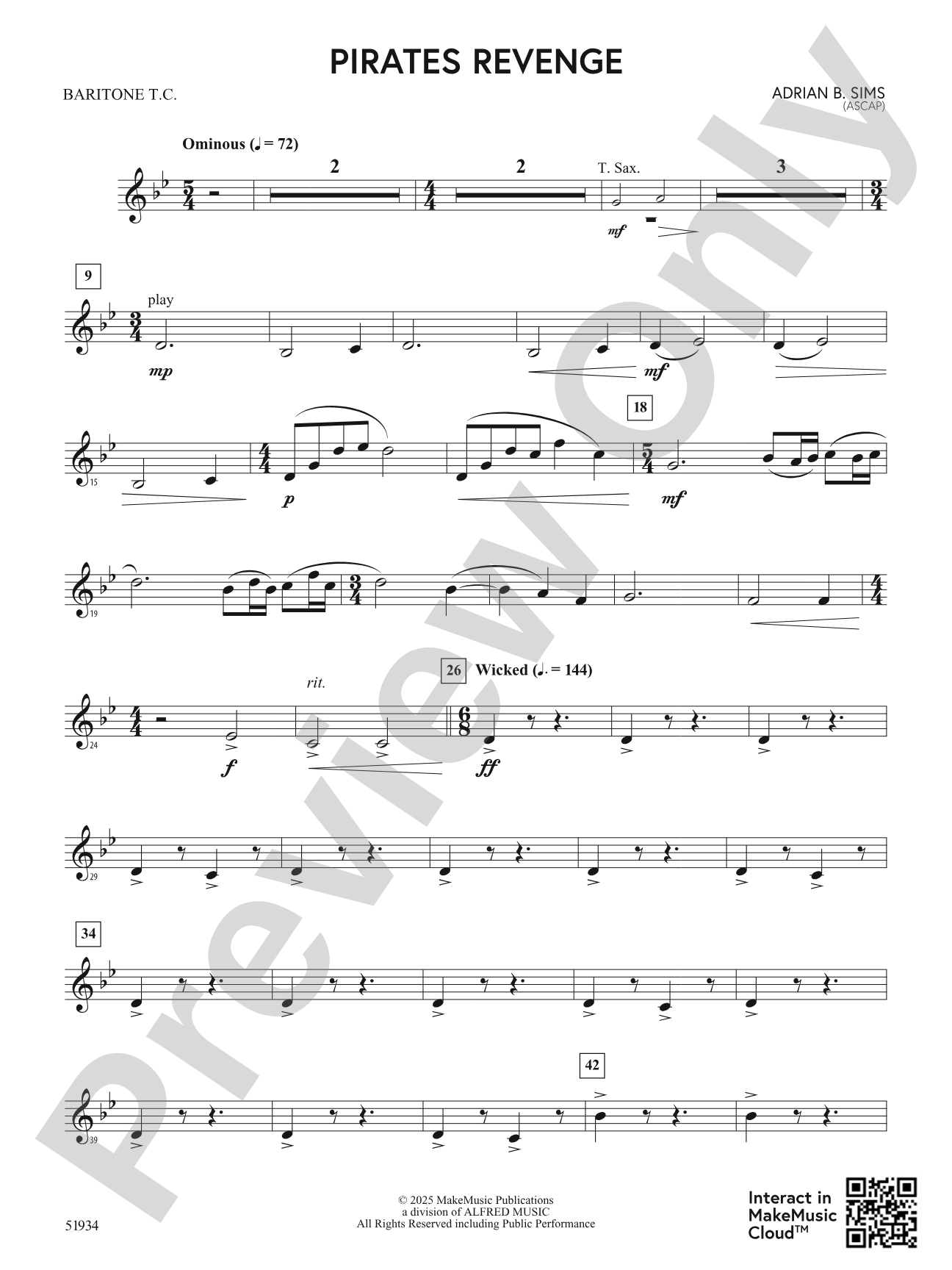 Pirates Revenge: Baritone T.C.