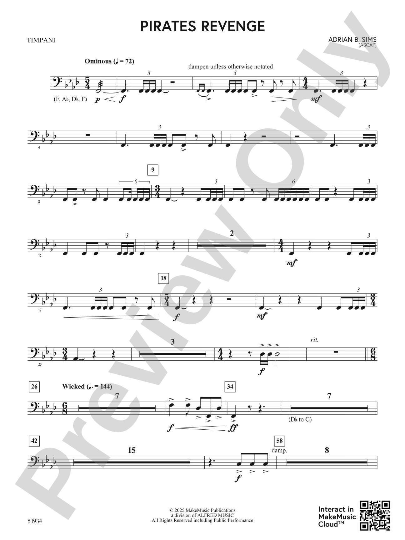 Pirates Revenge: Timpani